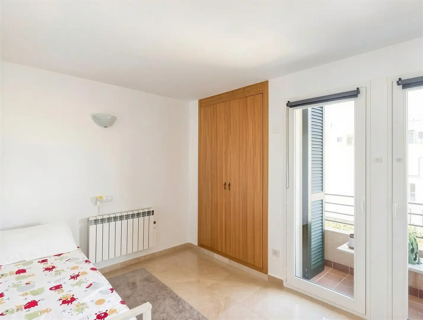 Dormitori de Apartament de lloguer en  Palma de Mallorca amb Aire condicionat, Calefacció i Terrassa