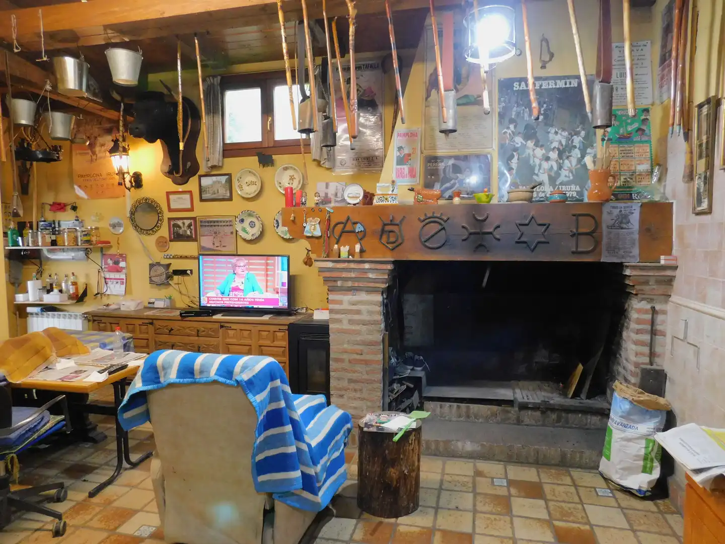 Living room of Houses for sale in Olaibar  with Private garden, Terrace and Storage room