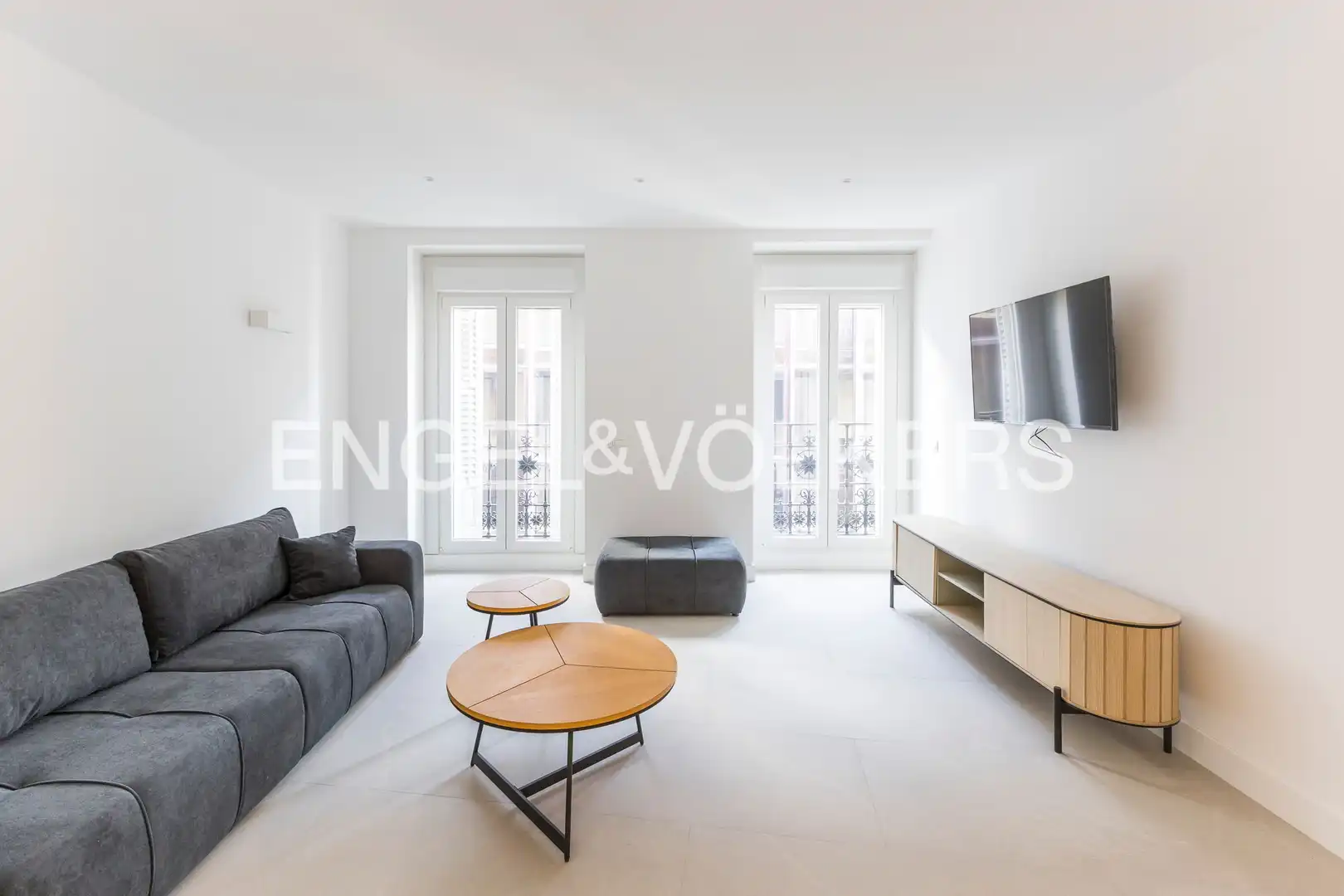 Sala de estar de Piso de alquiler en Madrid con Aire acondicionado, Calefacción y Amueblado