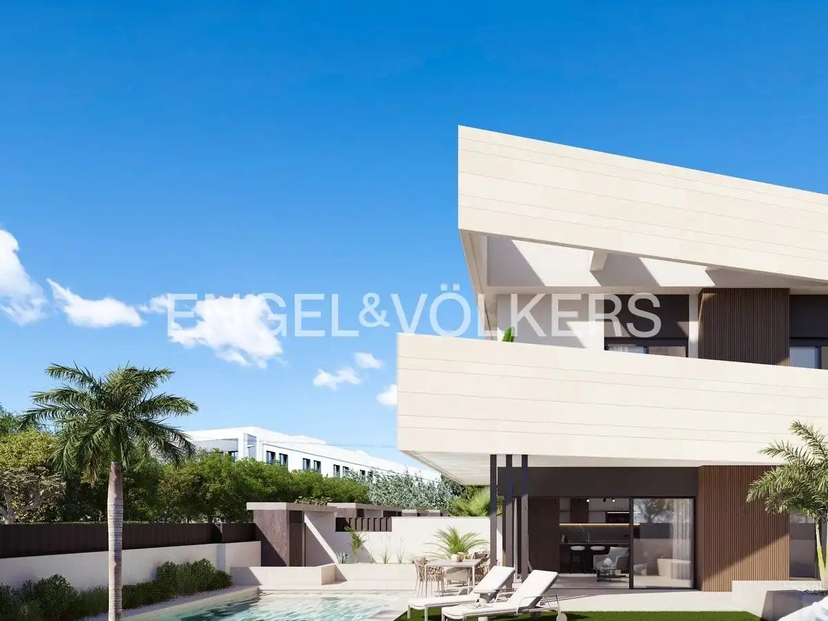 Vista exterior de Finca rústica en venda en Pilar de la Horadada amb Aire condicionat, Calefacció i Jardí privat
