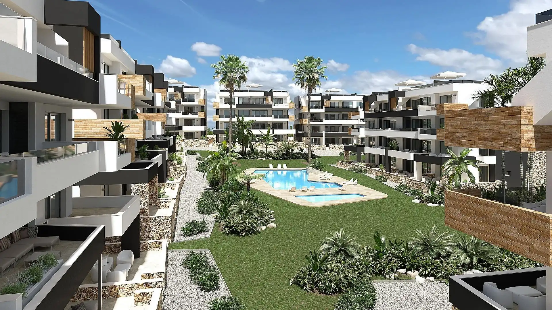 Exterior view of Apartments for sale in Orihuela  with Air Conditioner, Private garden and Terrace