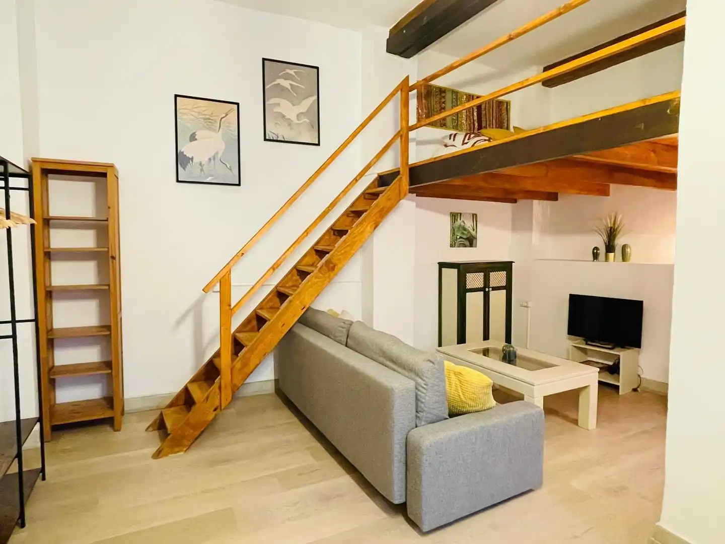 Wohnzimmer von Wohnungen zur Miete in Málaga mit Möbliert
