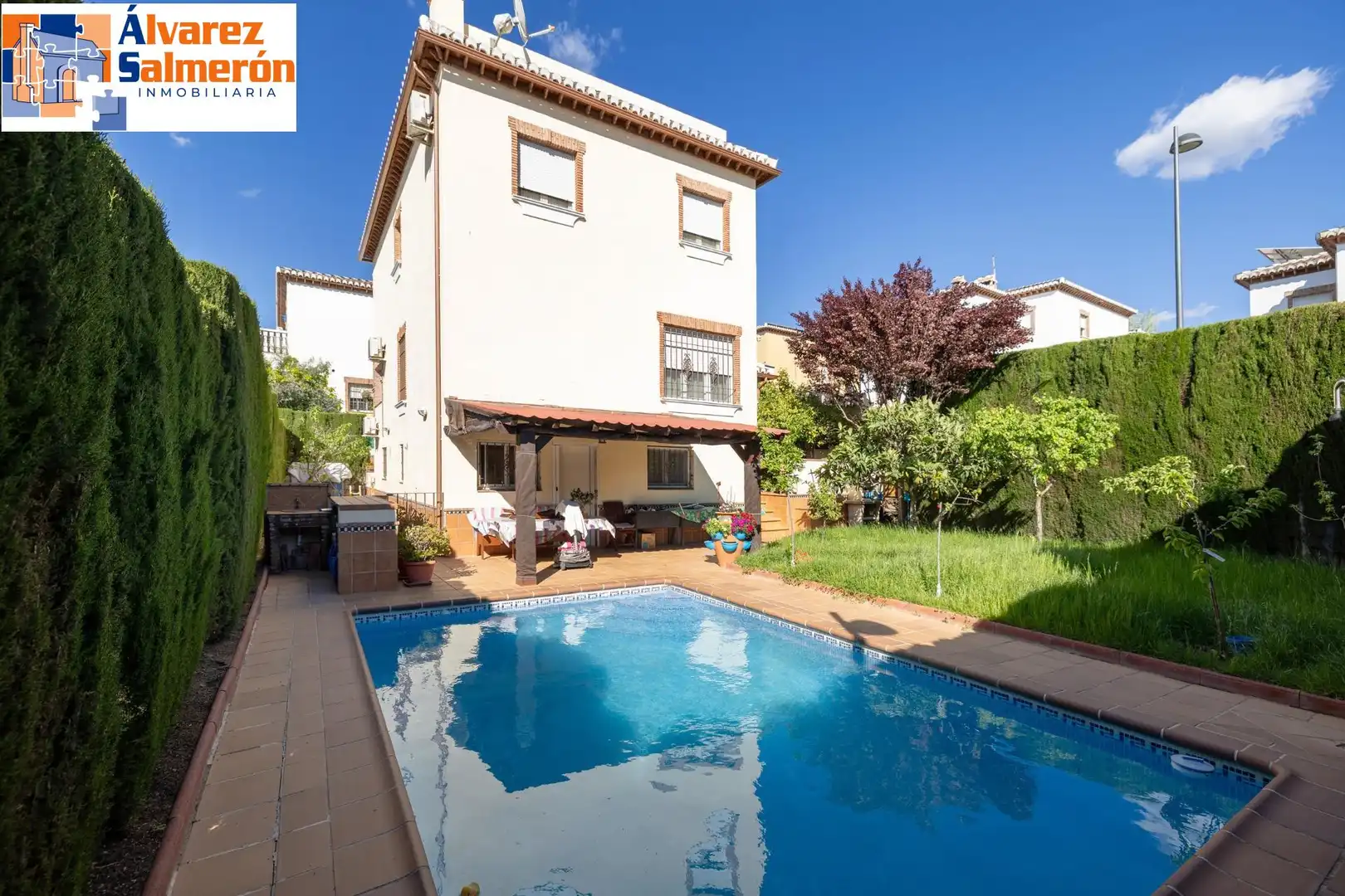 Garden of Houses for sale in La Zubia  with Air Conditioner, Private garden and Swimming Pool