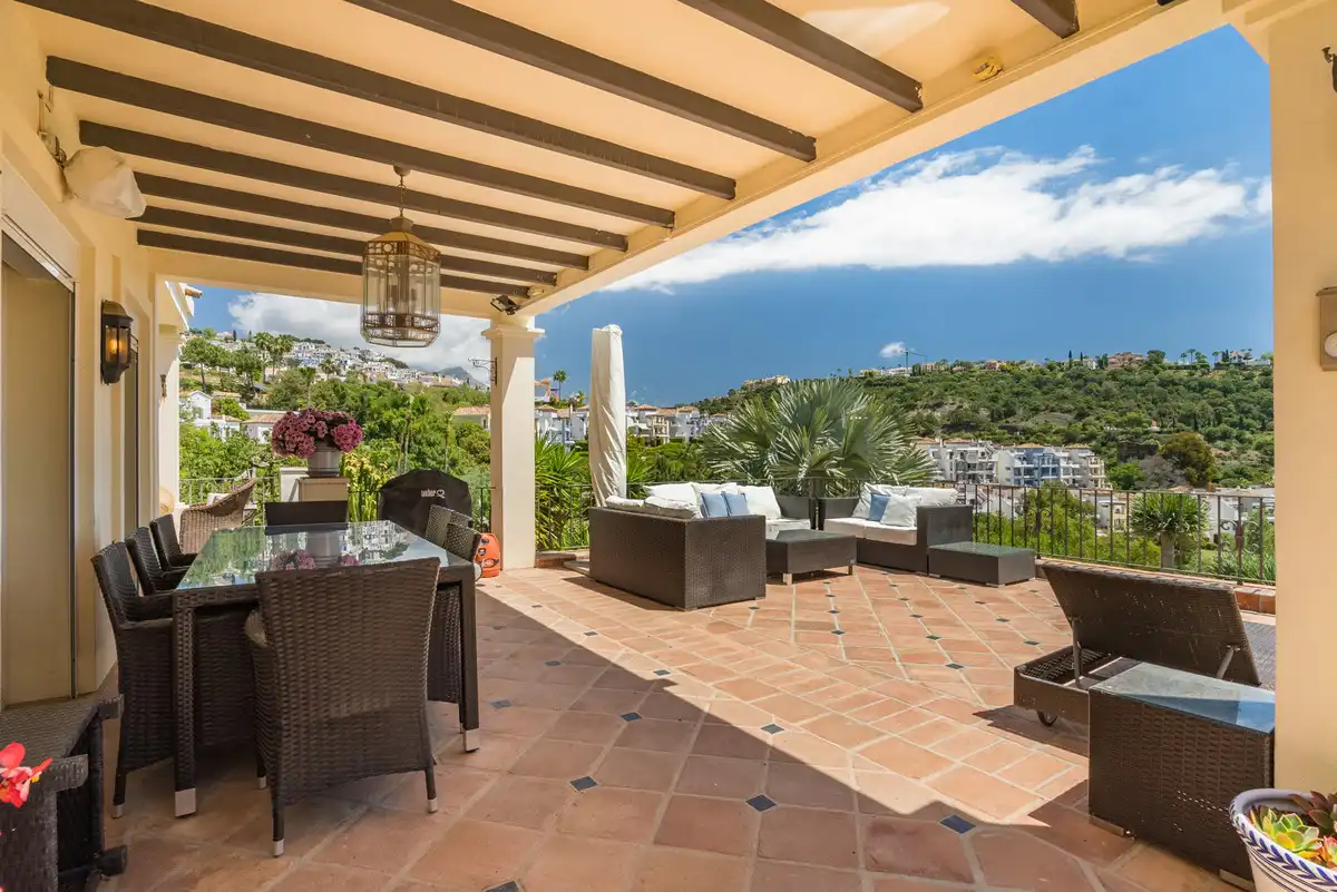 Terrassa de Casa o xalet en venda en Málaga amb Aire condicionat, Terrassa i Moblat