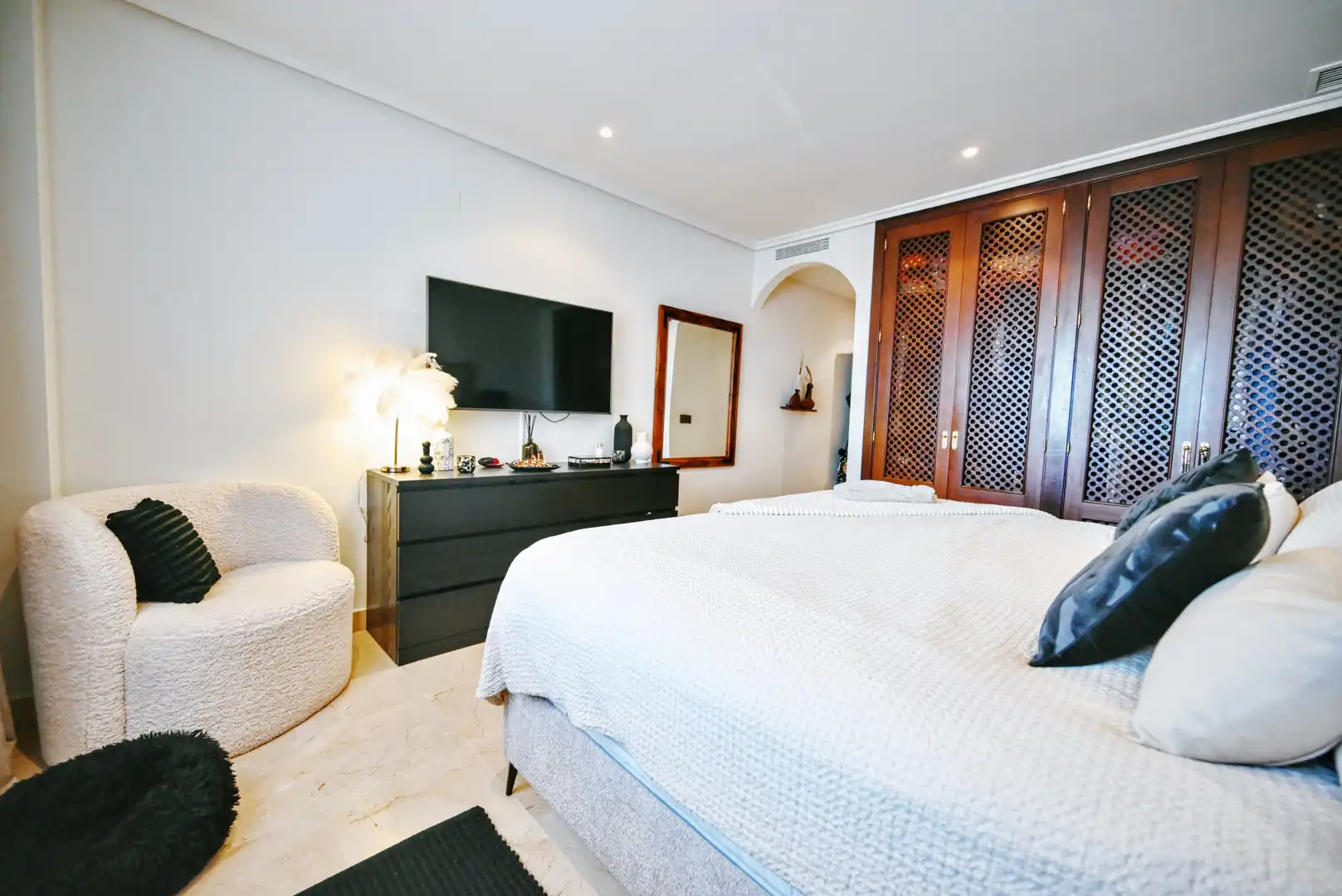 Habitación de Apartamento en venta en Ojén con Aire acondicionado, Jardín privado y Piscina