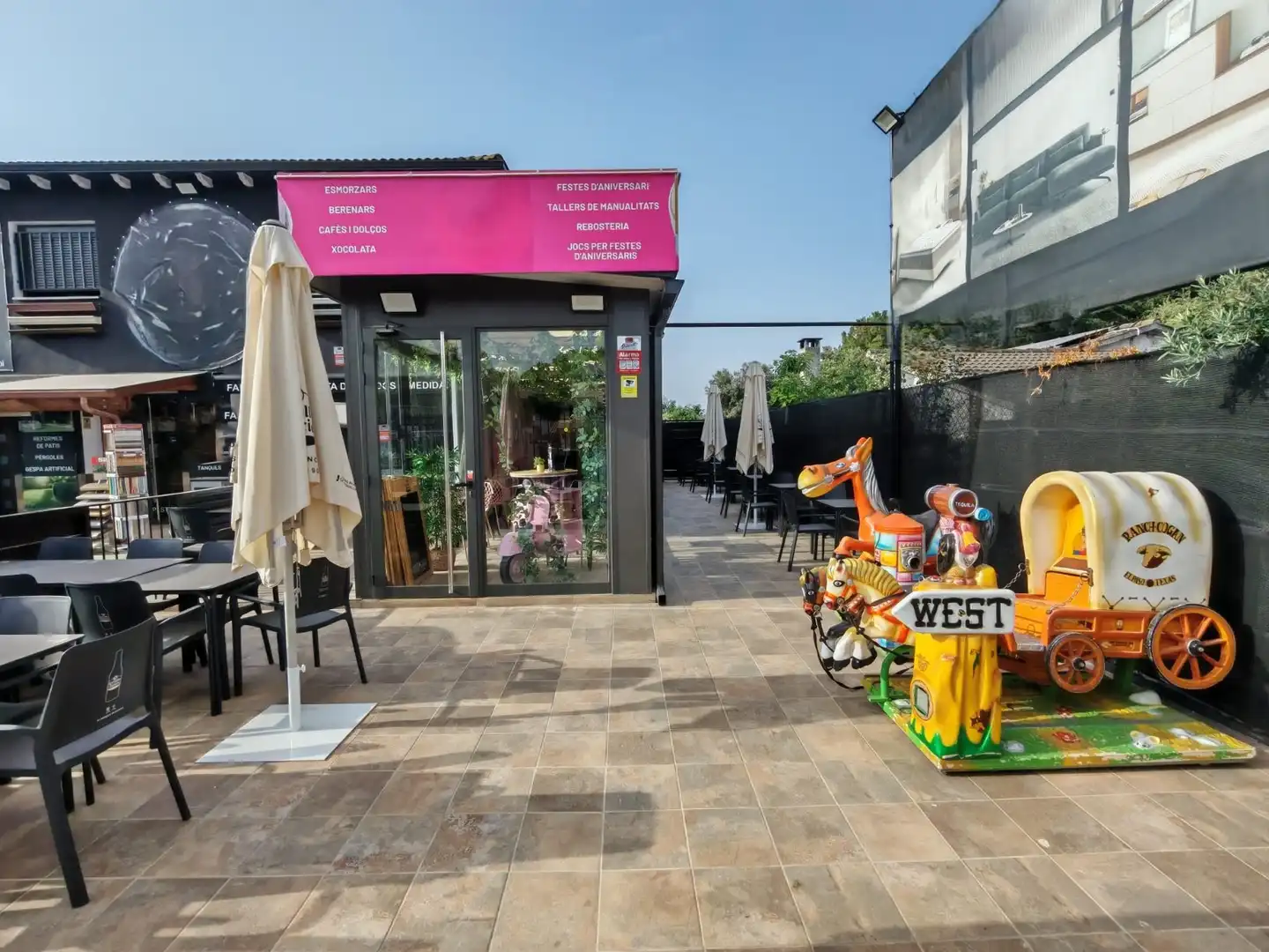 Terrasse von Geschaftsraum zur Miete in Lliçà d'Amunt mit Klimaanlage, Heizung und Terrasse