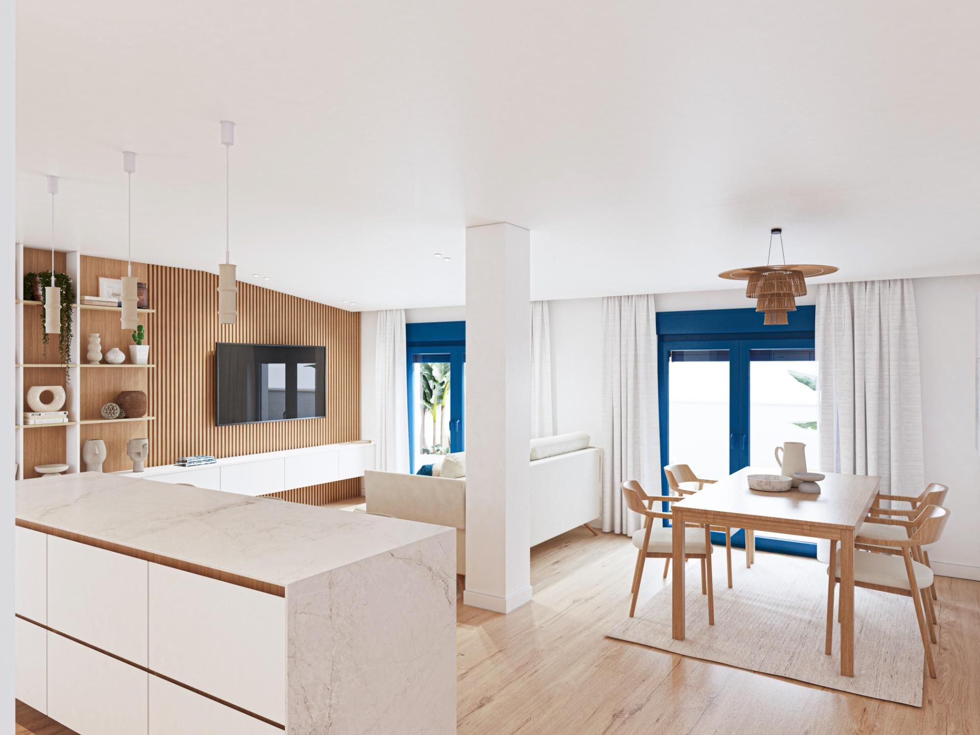 Sala de estar de Ático en venta en  Murcia Capital con Calefacción y Terraza