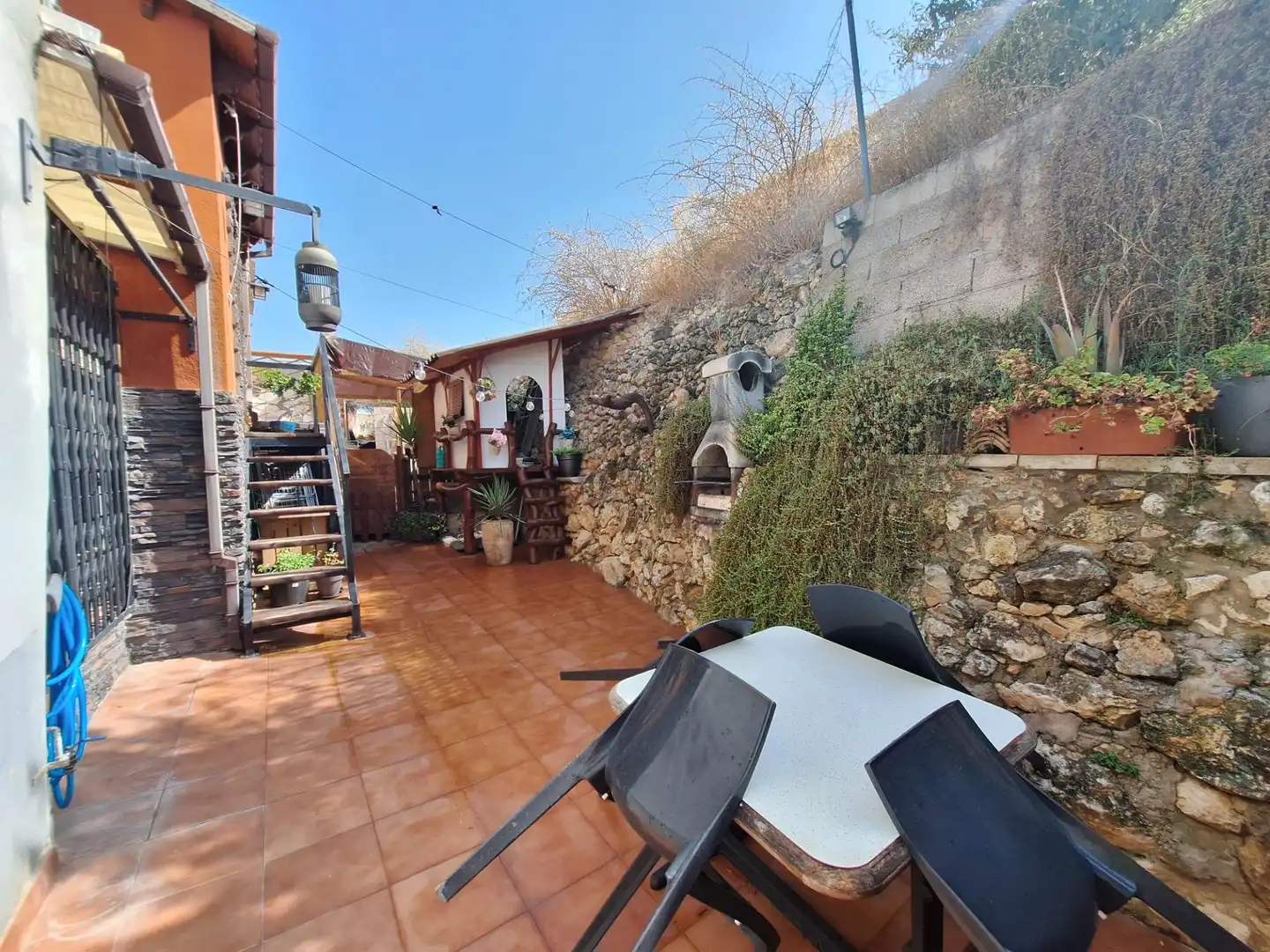 Terrace of Detached homes for sale in Castalla  with Air Conditioner, Heating and Storage room