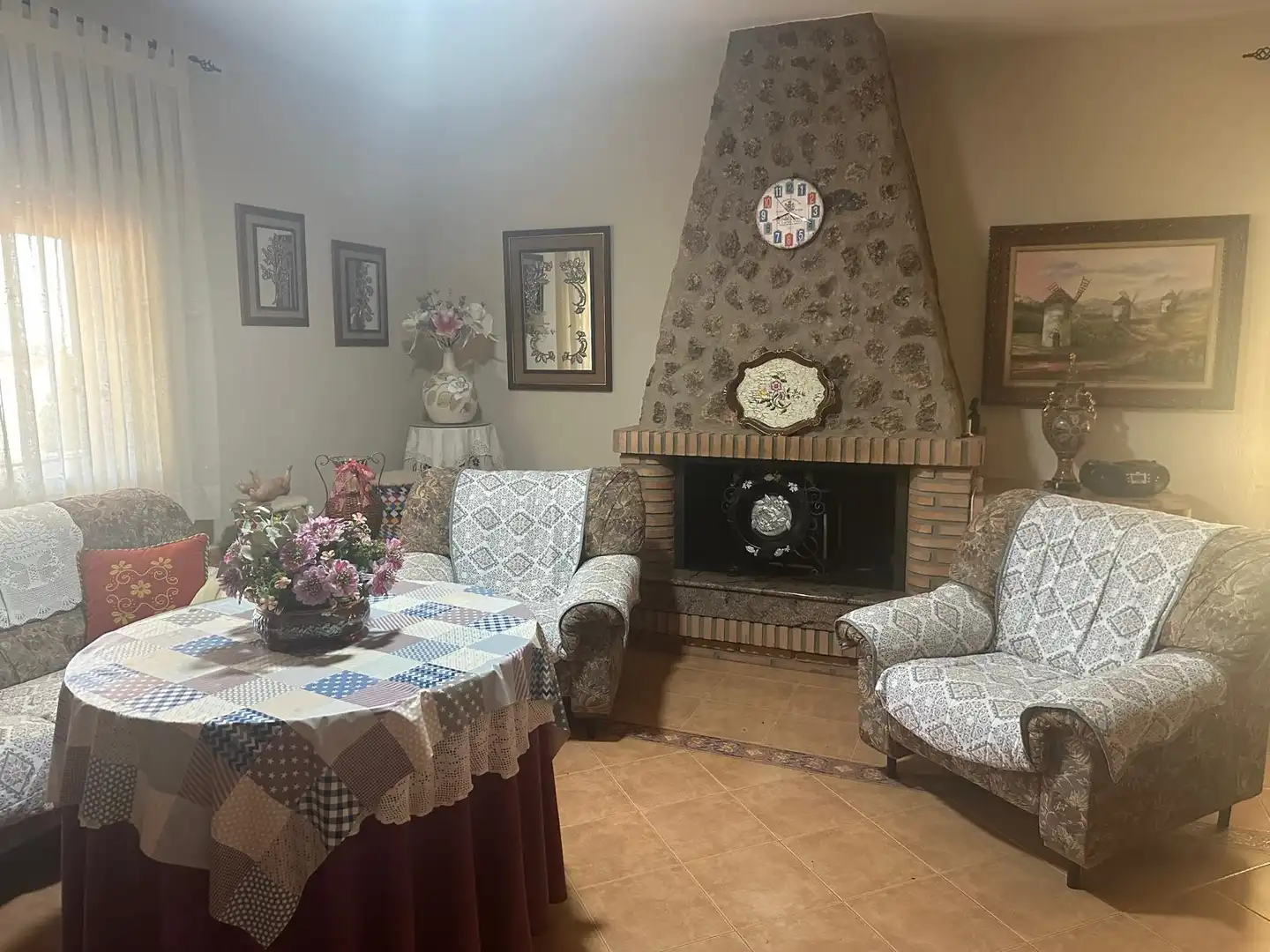 Sala de estar de Casa o chalet en venta en Villarrobledo con Jardín privado, Terraza y Trastero