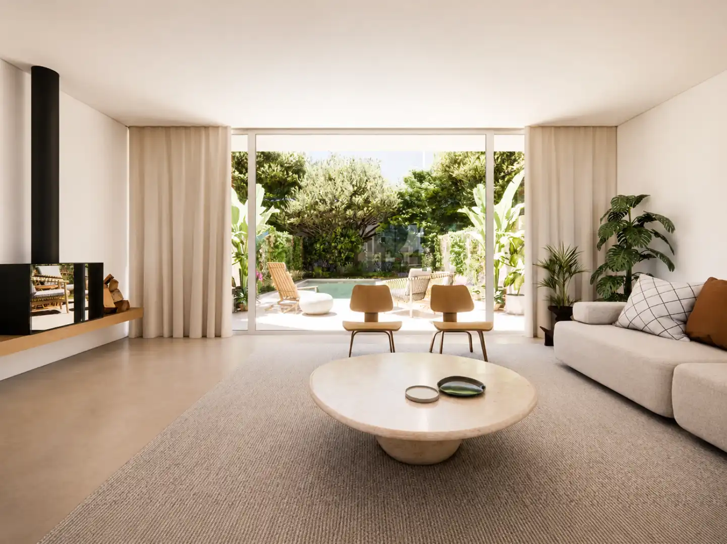 Living room of Detached homes for sale in Santa Margalida  with Air Conditioner, Heating and Terrace