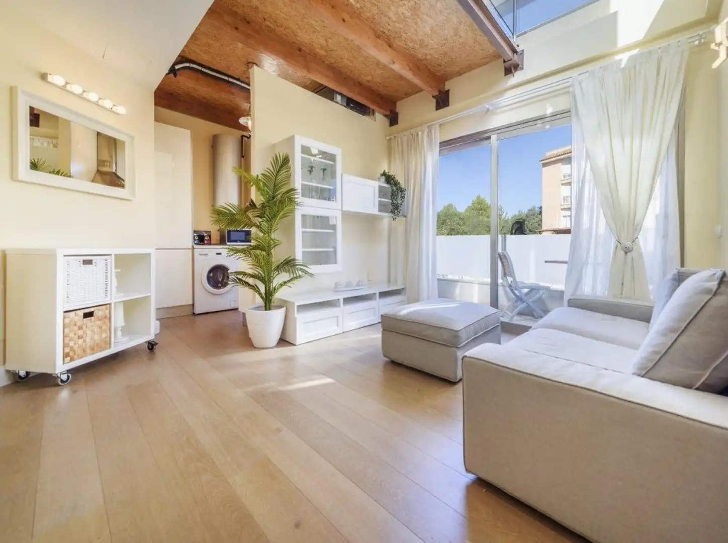 Sala de estar de Ático en venta en  Palma de Mallorca con Aire acondicionado, Calefacción y Parquet