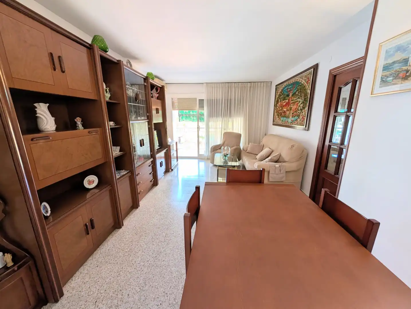 Sala de estar de Piso en venta en Badalona con Aire acondicionado, Amueblado y Balcón
