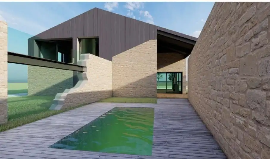 Piscina de Finca rústica en venta en San Sadurniño con Jardín privado