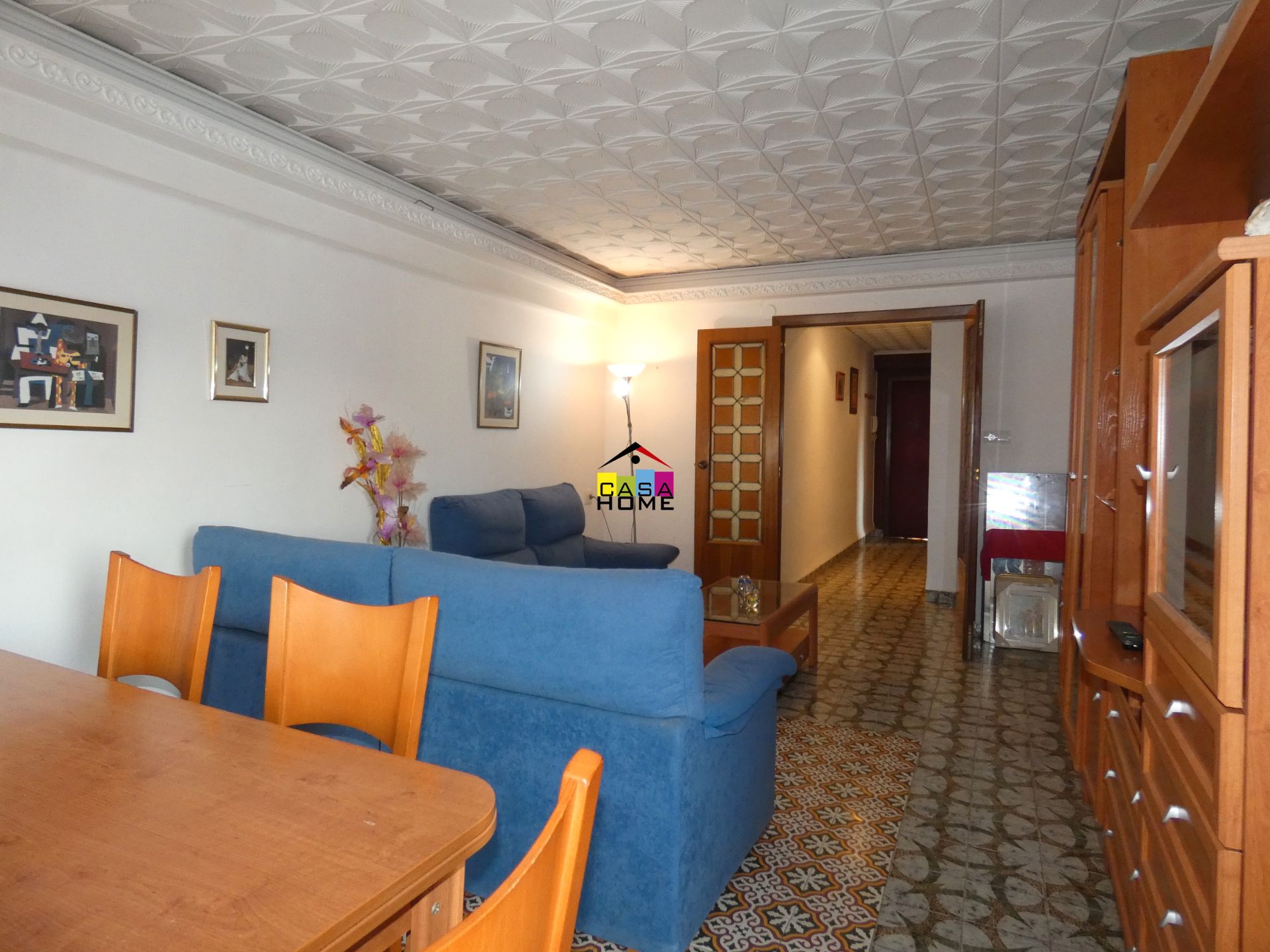 Sala de estar de Piso en venta en Castellón de la Plana / Castelló de la Plana con Aire acondicionado, Terraza y Amueblado