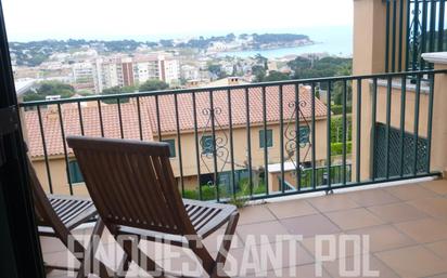 Balcony of Single-family semi-detached for sale in Sant Feliu de Guíxols  with Air Conditioner and Terrace