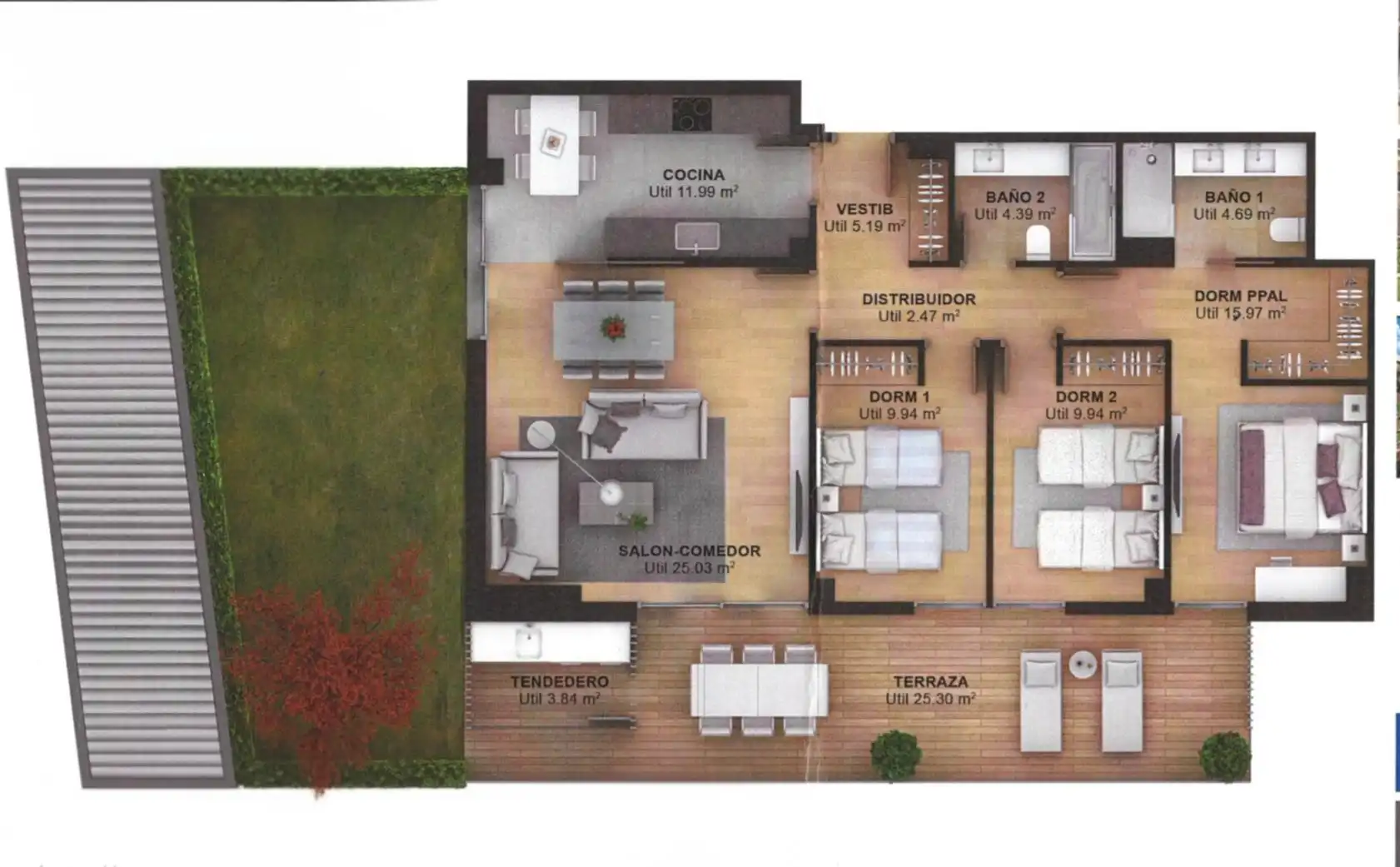 Piso en venta en Sant Cugat del Vallès con Calefacción, Jardín privado y Terraza