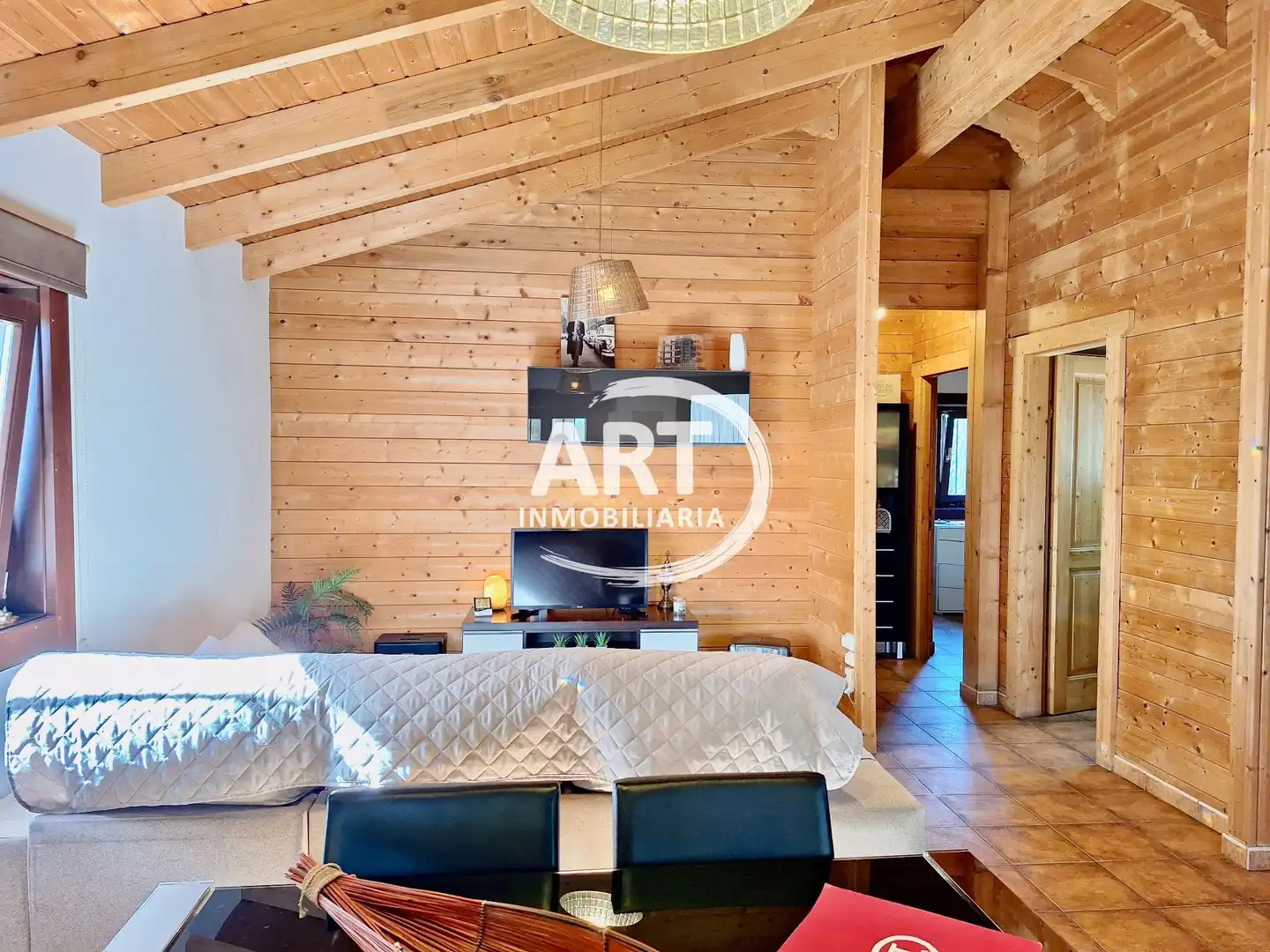 Sala d'estar de Casa o xalet en venda en Bétera amb Aire condicionat, Jardí privat i Terrassa