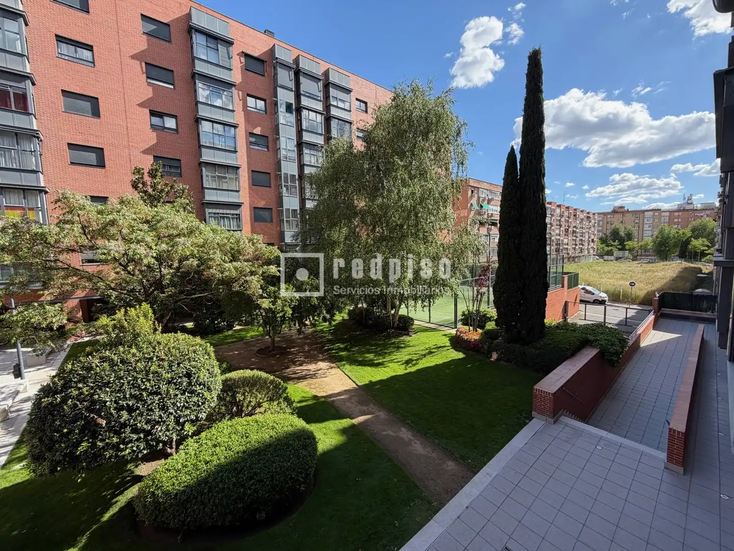 Garden of Flat for sale in Madrid  with Air Conditioner, Heating and Private garden