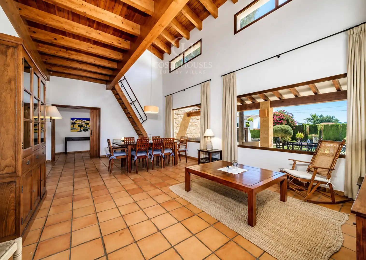Sala d'estar de Casa o xalet en venda en Jávea / Xàbia amb Calefacció, Jardí privat i Terrassa