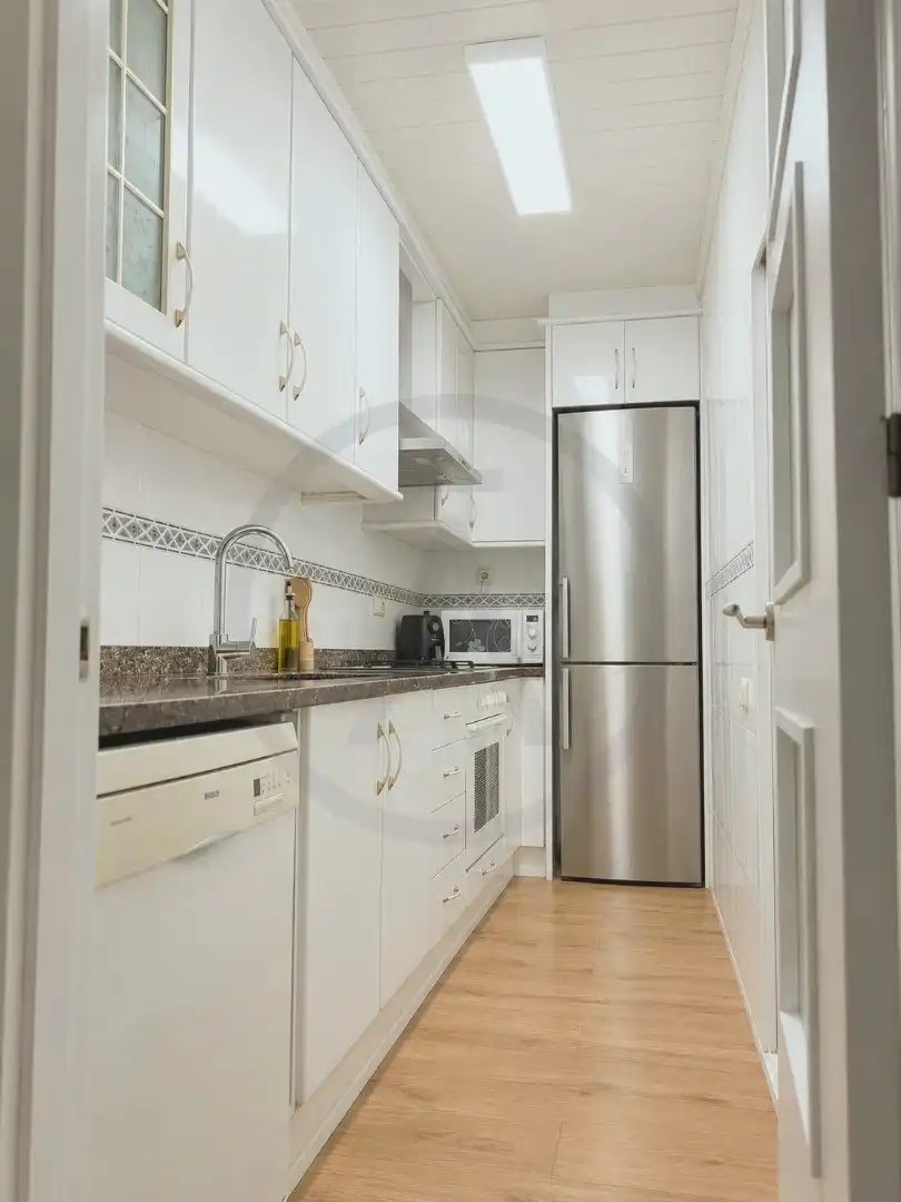 Kitchen of Flat for sale in Terrassa  with Heating, Parquet flooring and Terrace