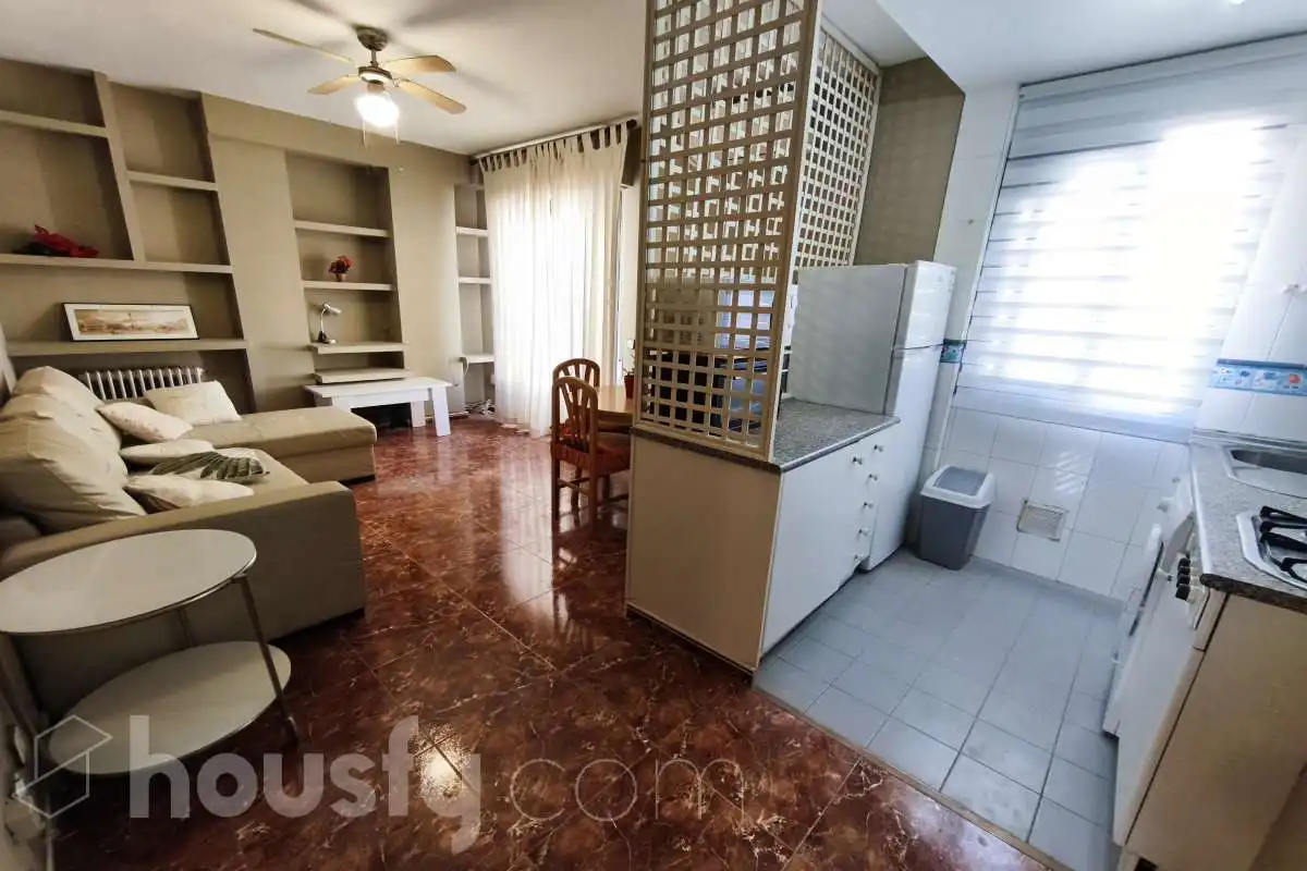 Wohnzimmer von Wohnung zur Miete in Madrid mit Klimaanlage, Heizung und Terrasse