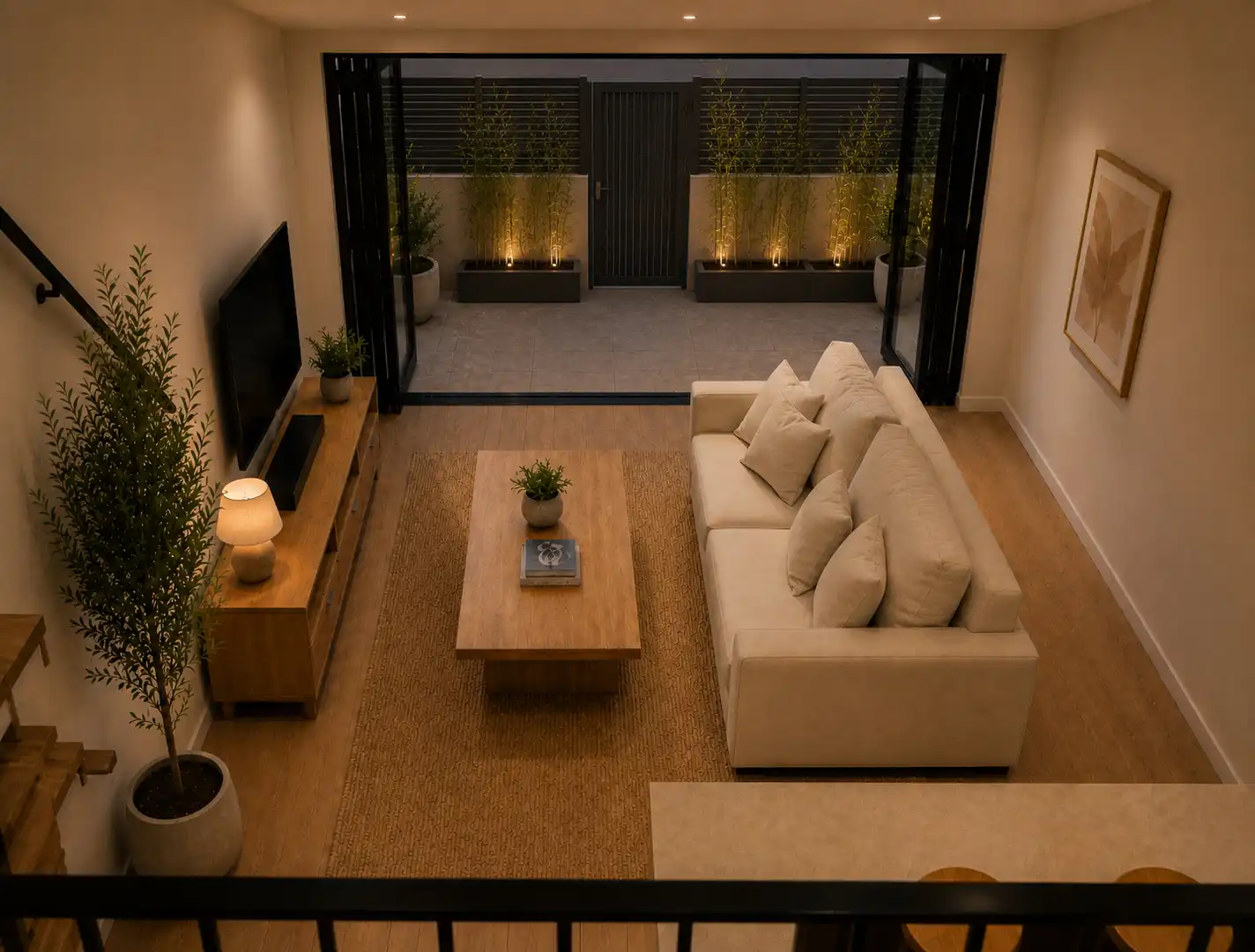 Sala de estar de Apartamento en venta en Sanxenxo con Aire acondicionado, Calefacción y Terraza