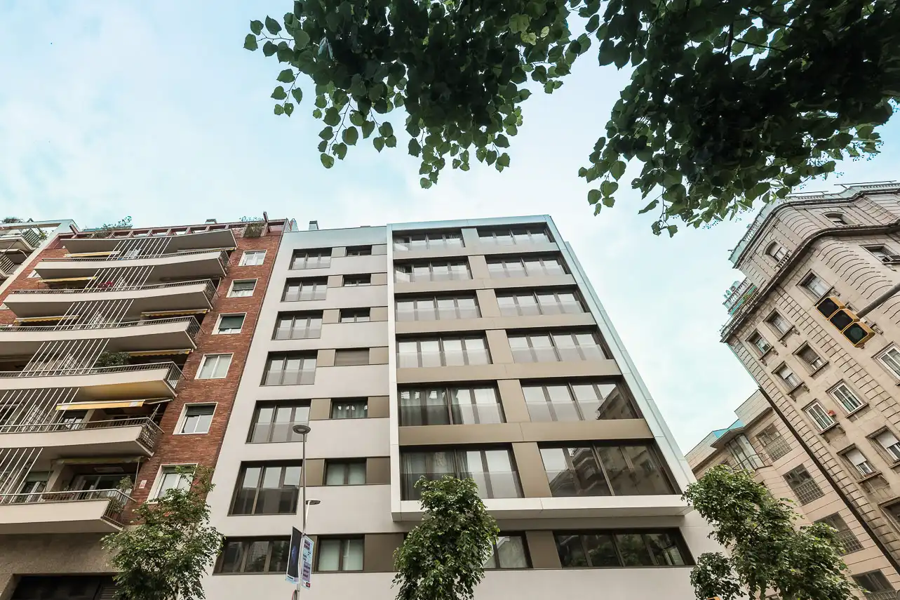 Vista exterior de Apartamento de alquiler en Barcelona con Aire acondicionado, Calefacción y Amueblado