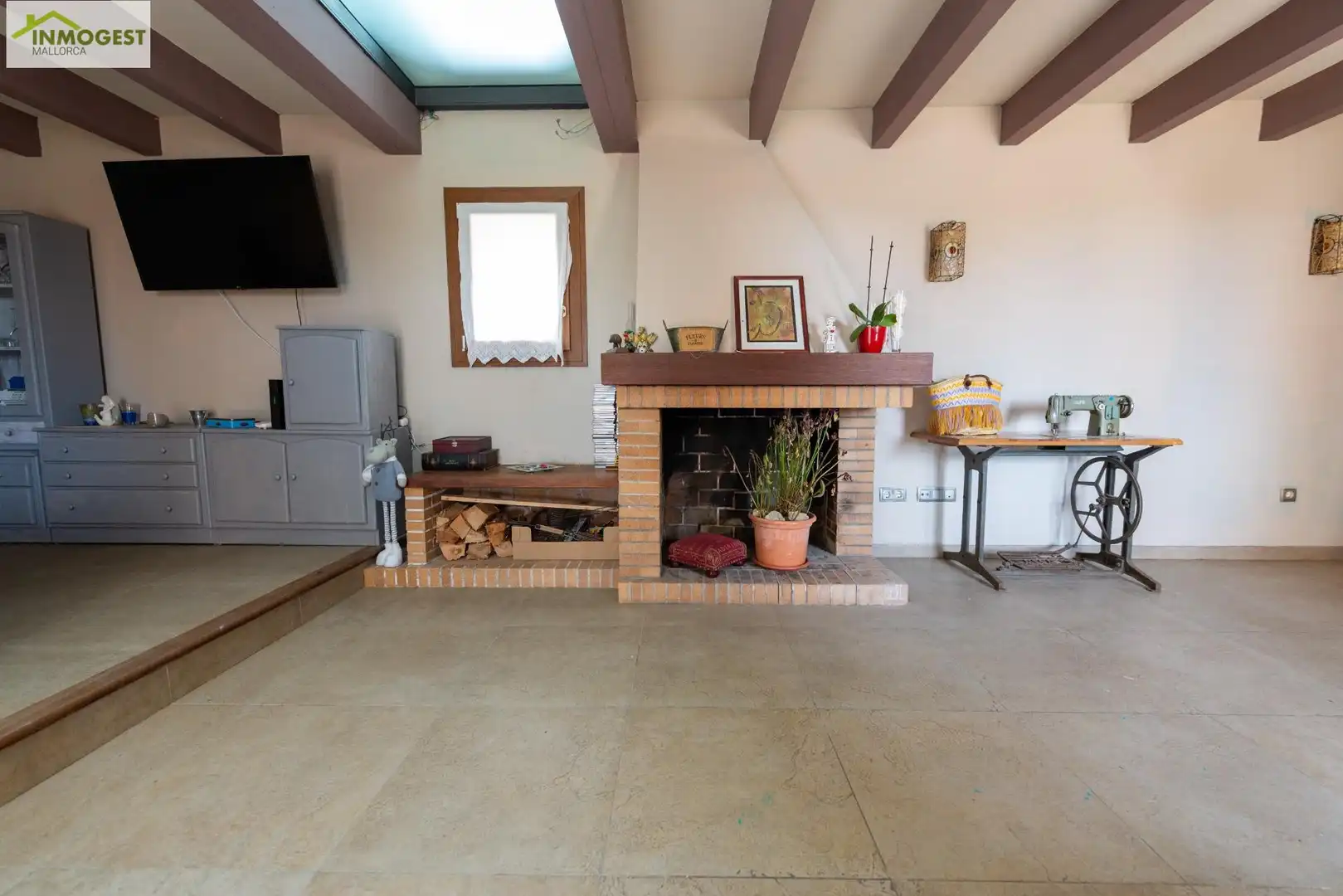 Sala d'estar de Casa o xalet en venda en Marratxí amb Aire condicionat, Jardí privat i Terrassa