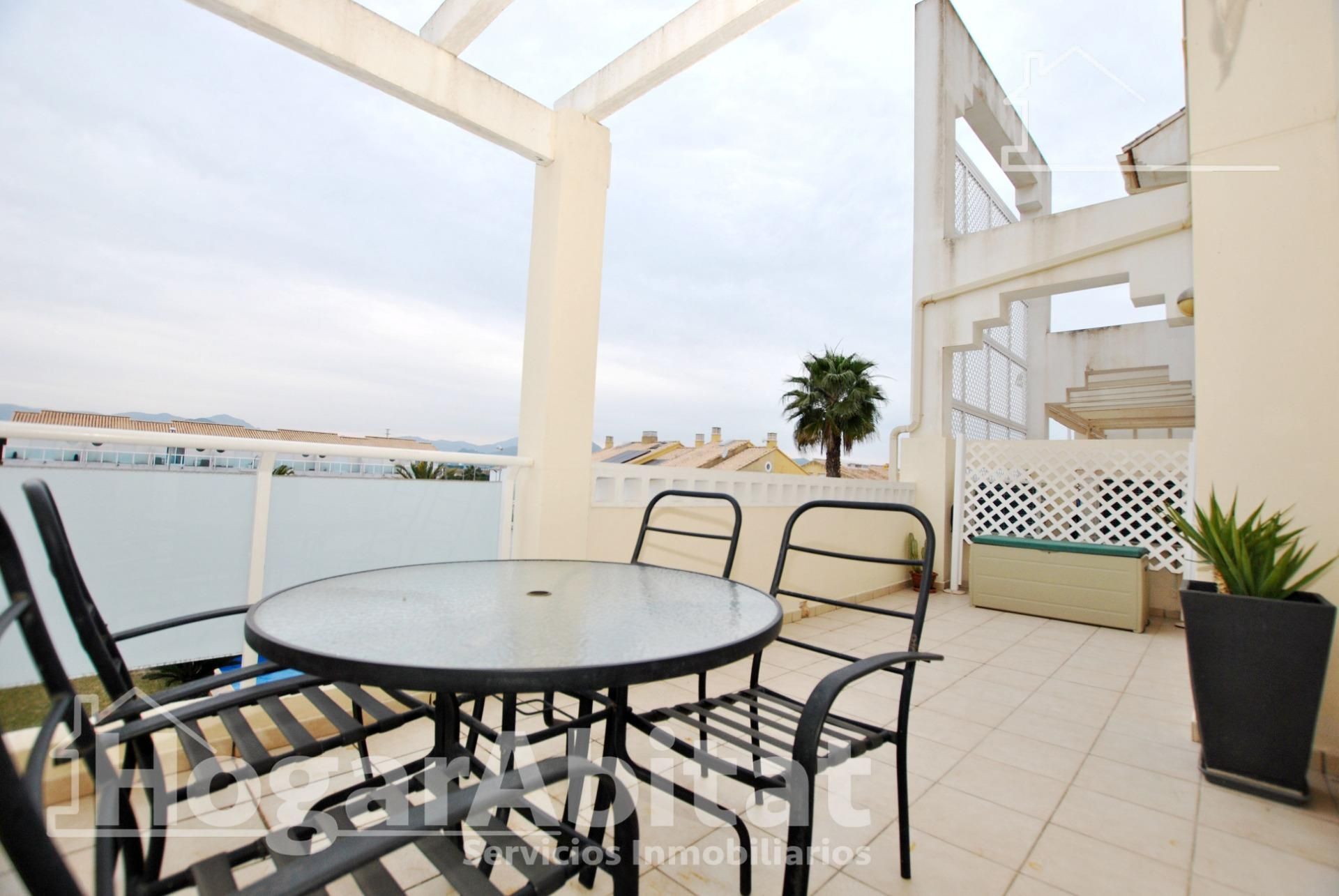 Terrace of Flat for sale in Oliva  with Air Conditioner, Heating and Private garden