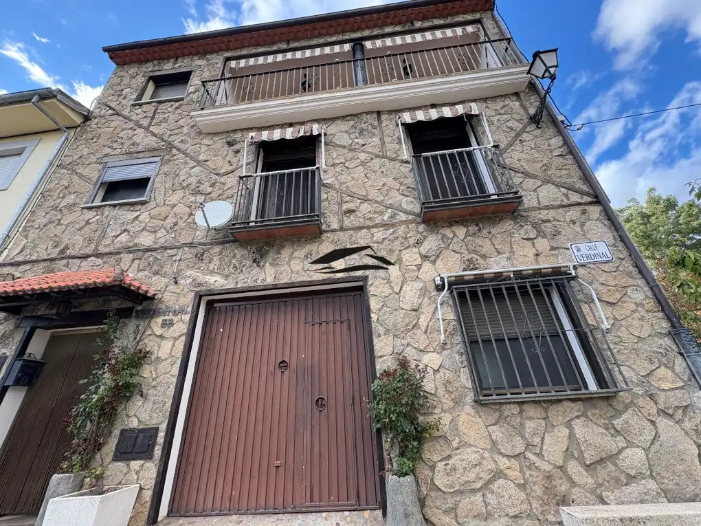 Vista exterior de Casa o chalet en venta en Santibáñez de la Sierra con Aire acondicionado, Calefacción y Terraza