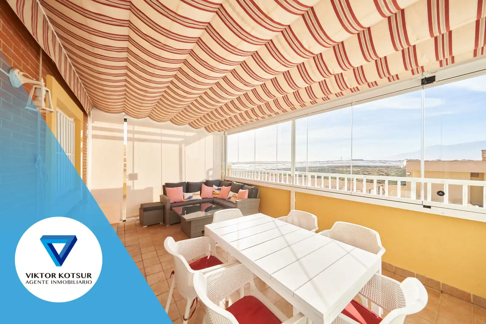 Terrace of Attic for sale in Roquetas de Mar  with Air Conditioner, Heating and Terrace