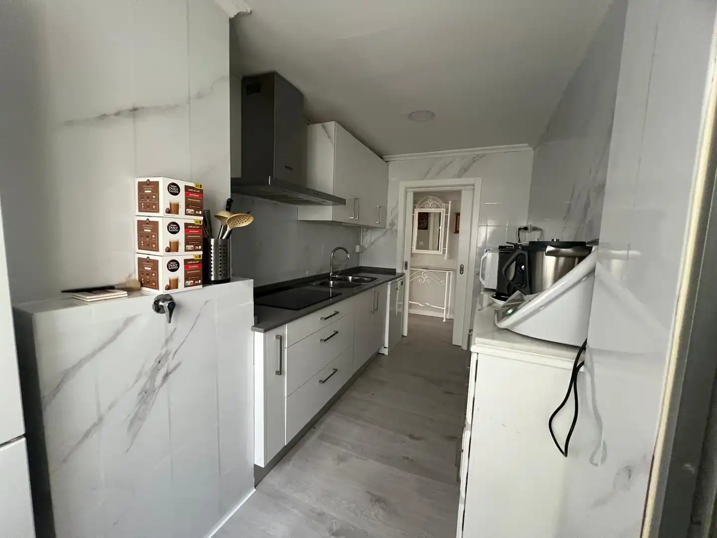 Kitchen of Flat for sale in Jerez de la Frontera  with Air Conditioner, Terrace and Balcony