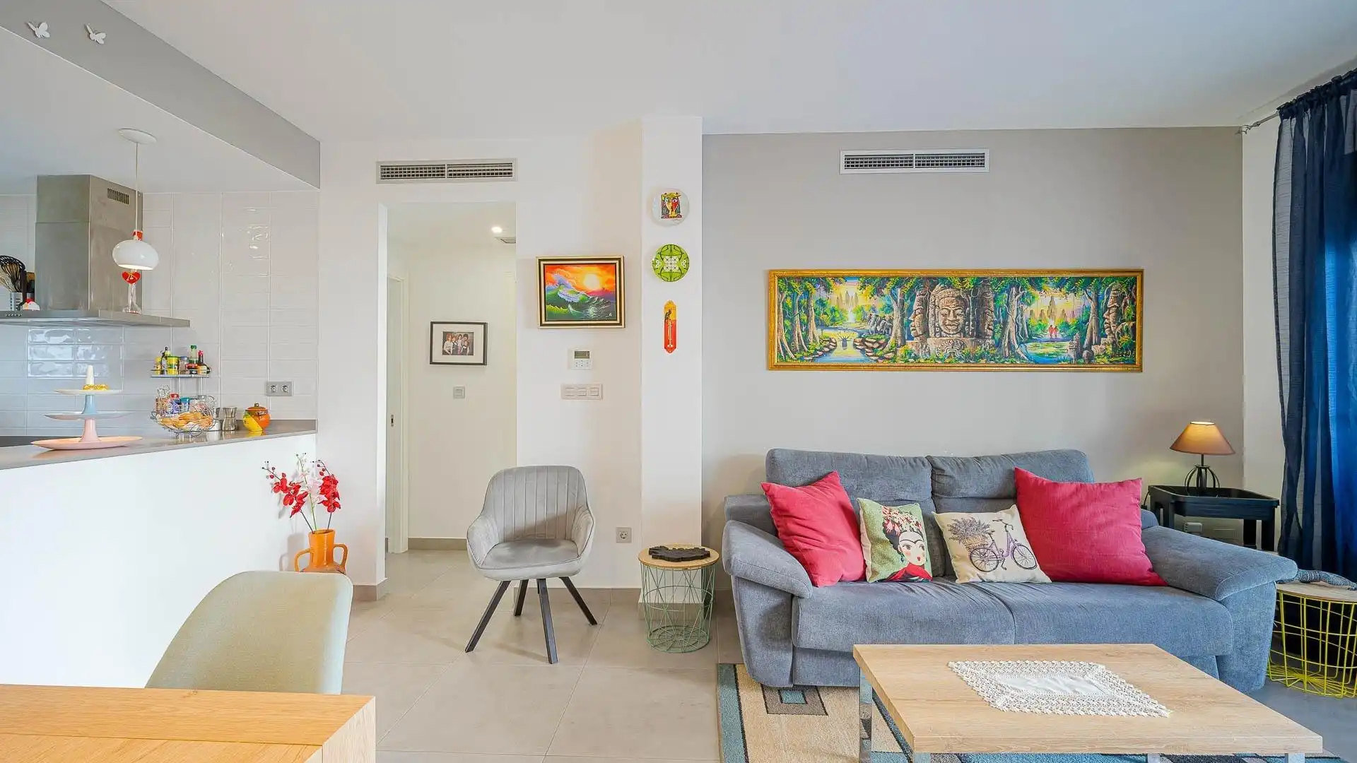 Sala de estar de Casa o chalet en venta en Pilar de la Horadada con Jardín privado, Trastero y Amueblado