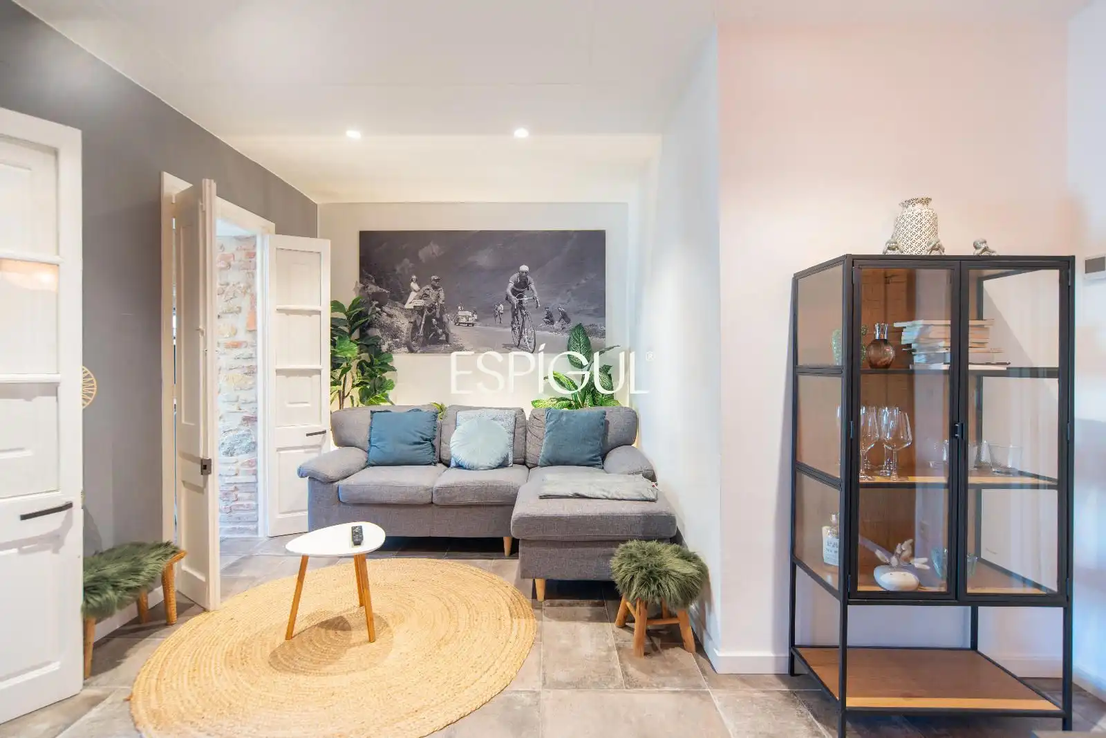 Wohnzimmer von Wohnung zum Verkauf in Girona mit Klimaanlage, Heizung und Terrasse