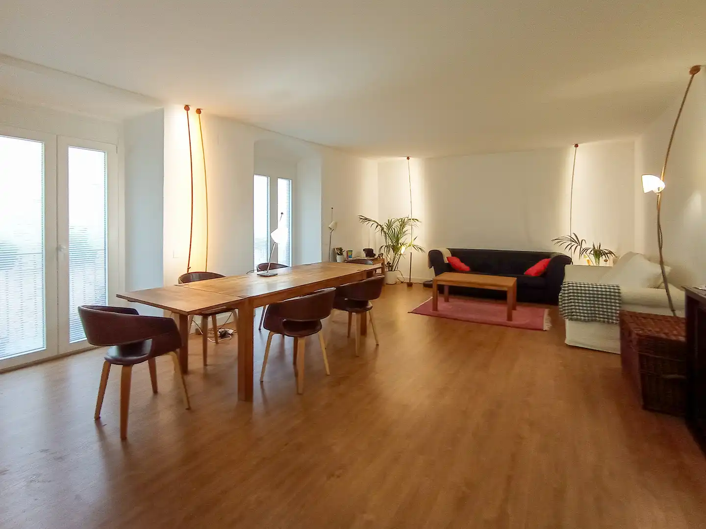 Wohnzimmer von Einfamilien-Reihenhaus zum Verkauf in Palamós mit Parkett, Terrasse und Balkon