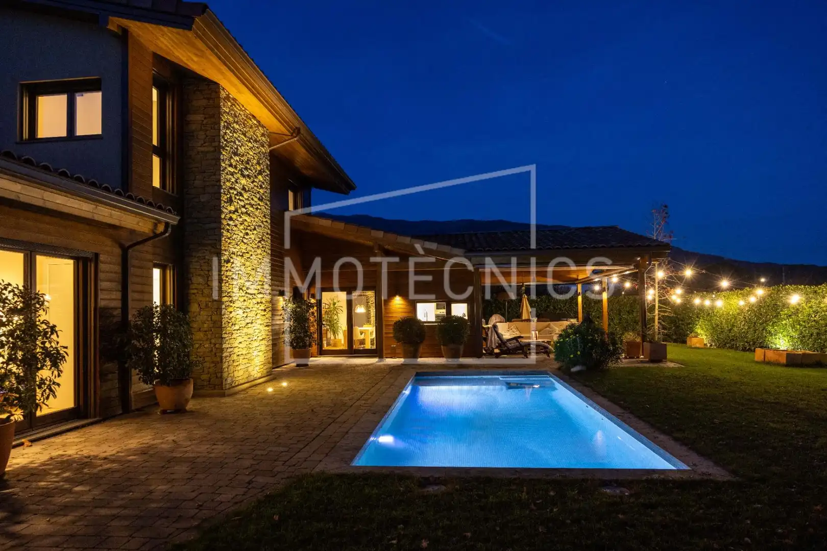 Vista exterior de Casa o xalet en venda en Sant Esteve de Palautordera amb Aire condicionat, Jardí privat i Piscina
