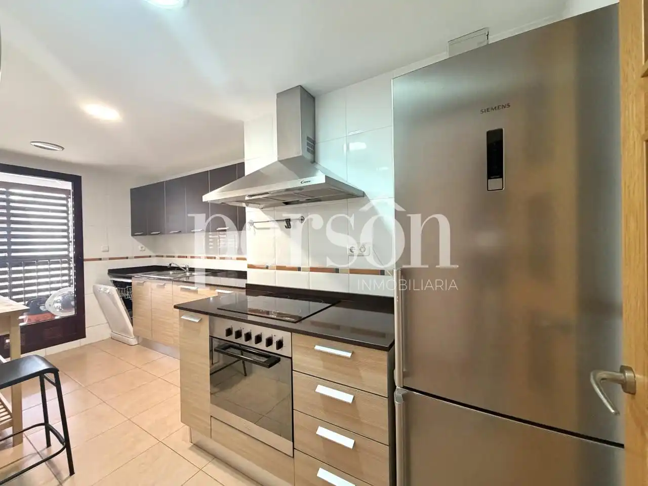 Kitchen of Flat for rent in Torrent  with Air Conditioner, Terrace and Furnished