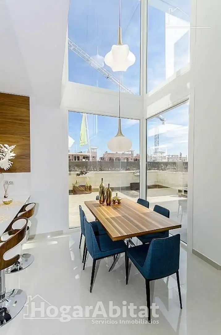 Dining room of Houses for sale in Vera  with Parquet flooring, Terrace and Swimming Pool