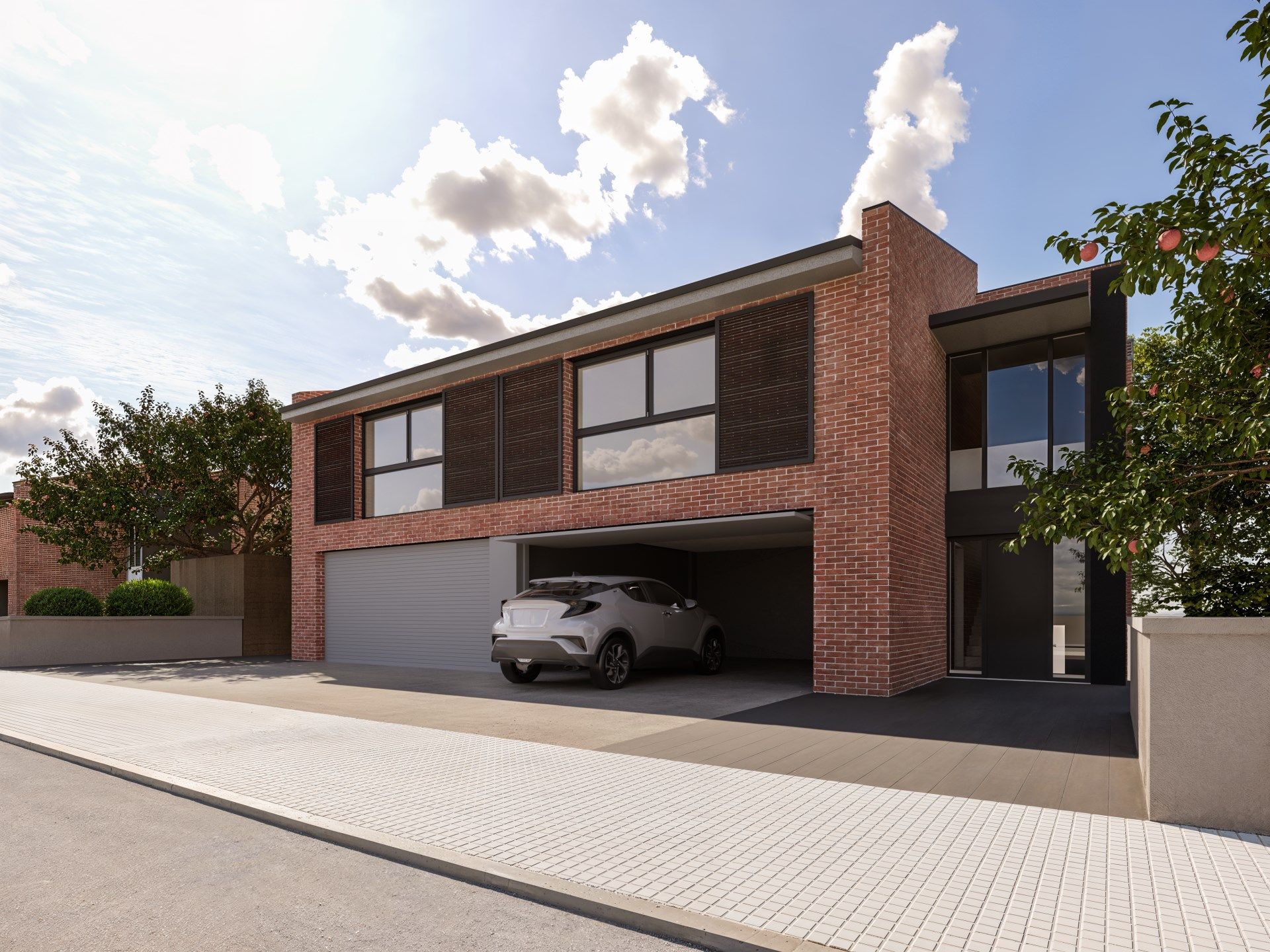 Exterior view of Single-family semi-detached for sale in La Roca del Vallès  with Air Conditioner, Heating and Terrace