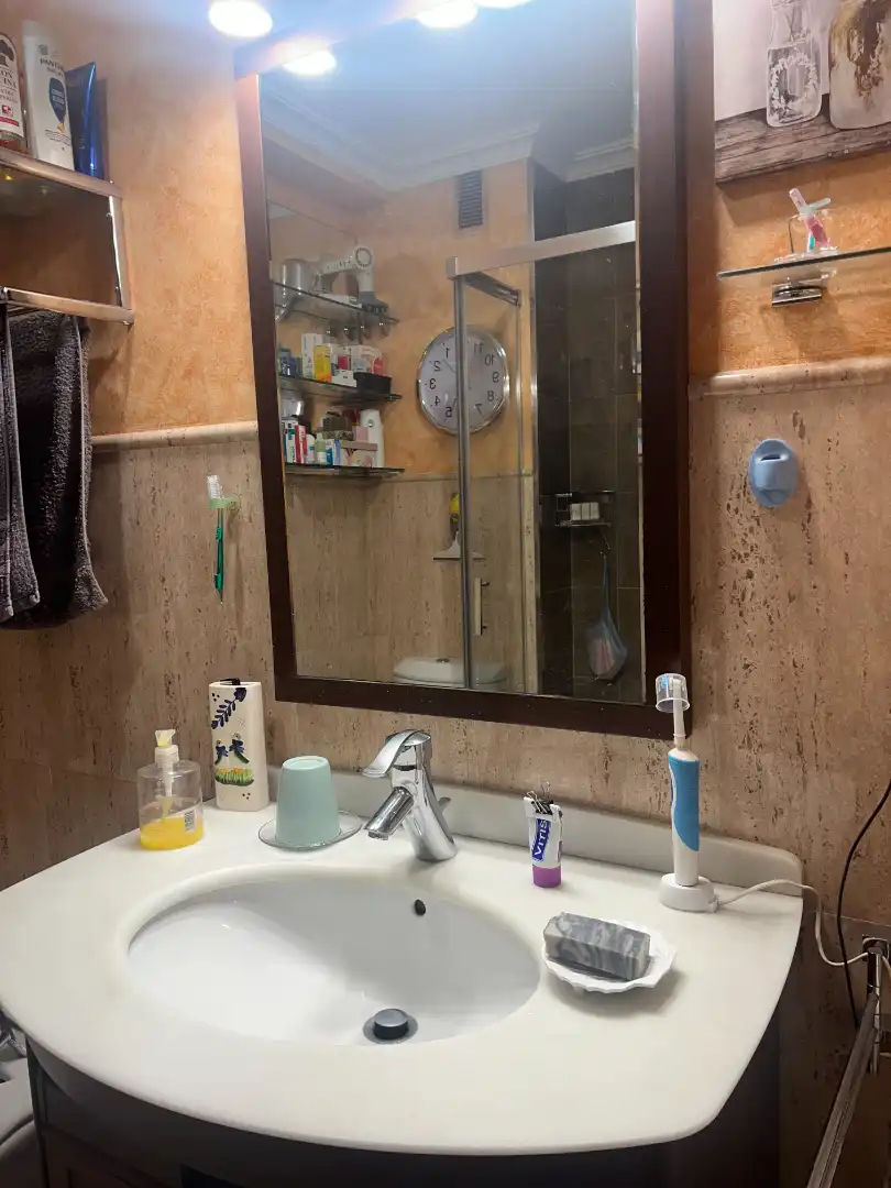 Bathroom of Apartments for sale in Baiona  with Heating, Furnished and Washing machine