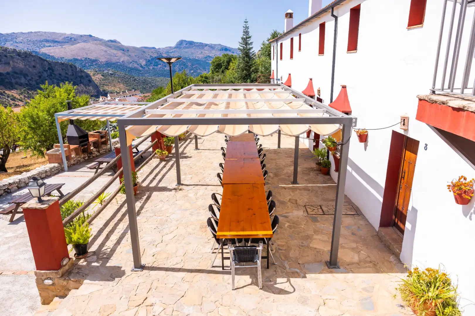 Terraza de Finca rústica en venta en Montejaque con Aire acondicionado, Jardín privado y Terraza