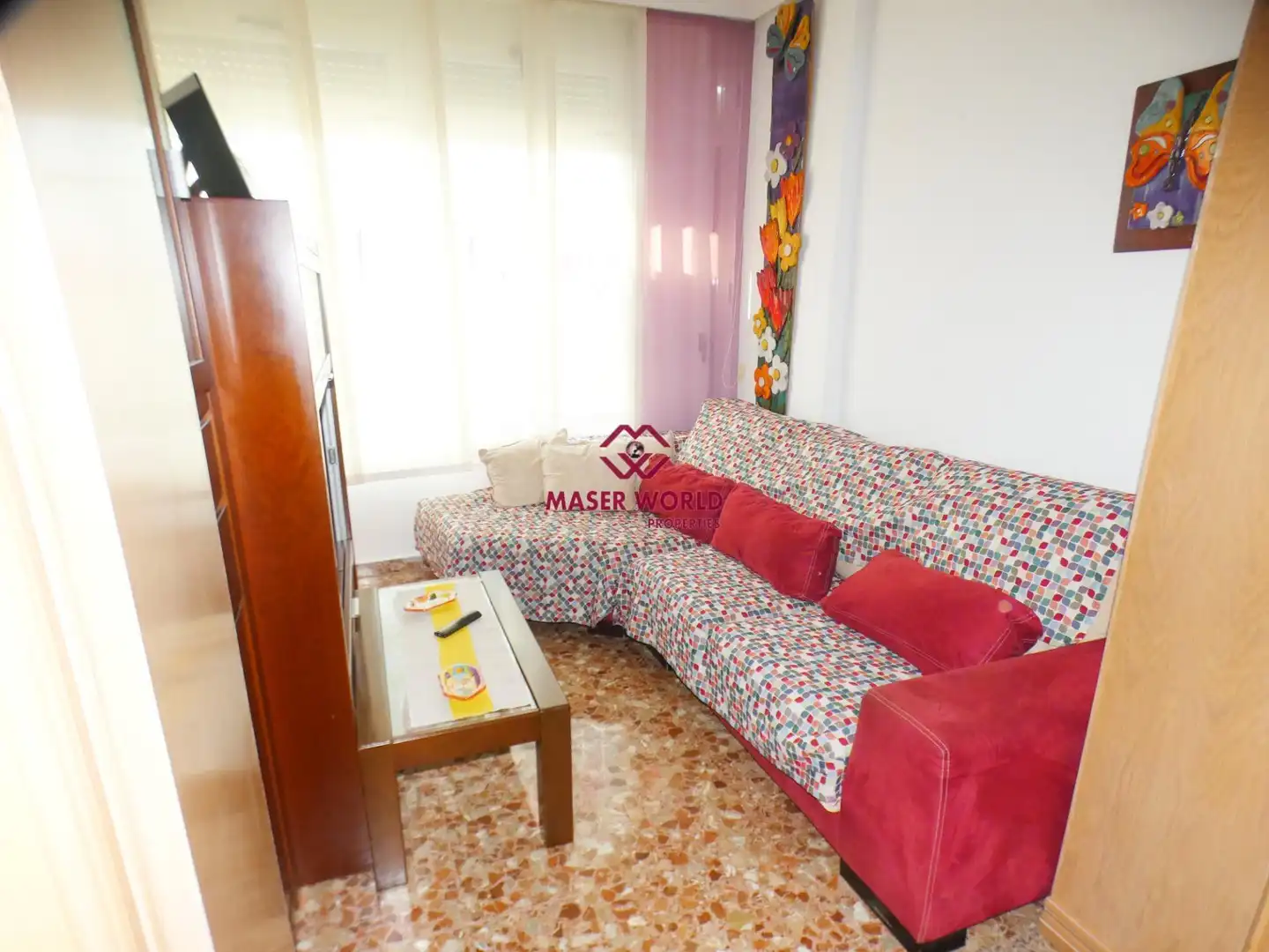 Wohnzimmer von Wohnung zum Verkauf in Mazarrón mit Klimaanlage, Heizung und Abstellraum