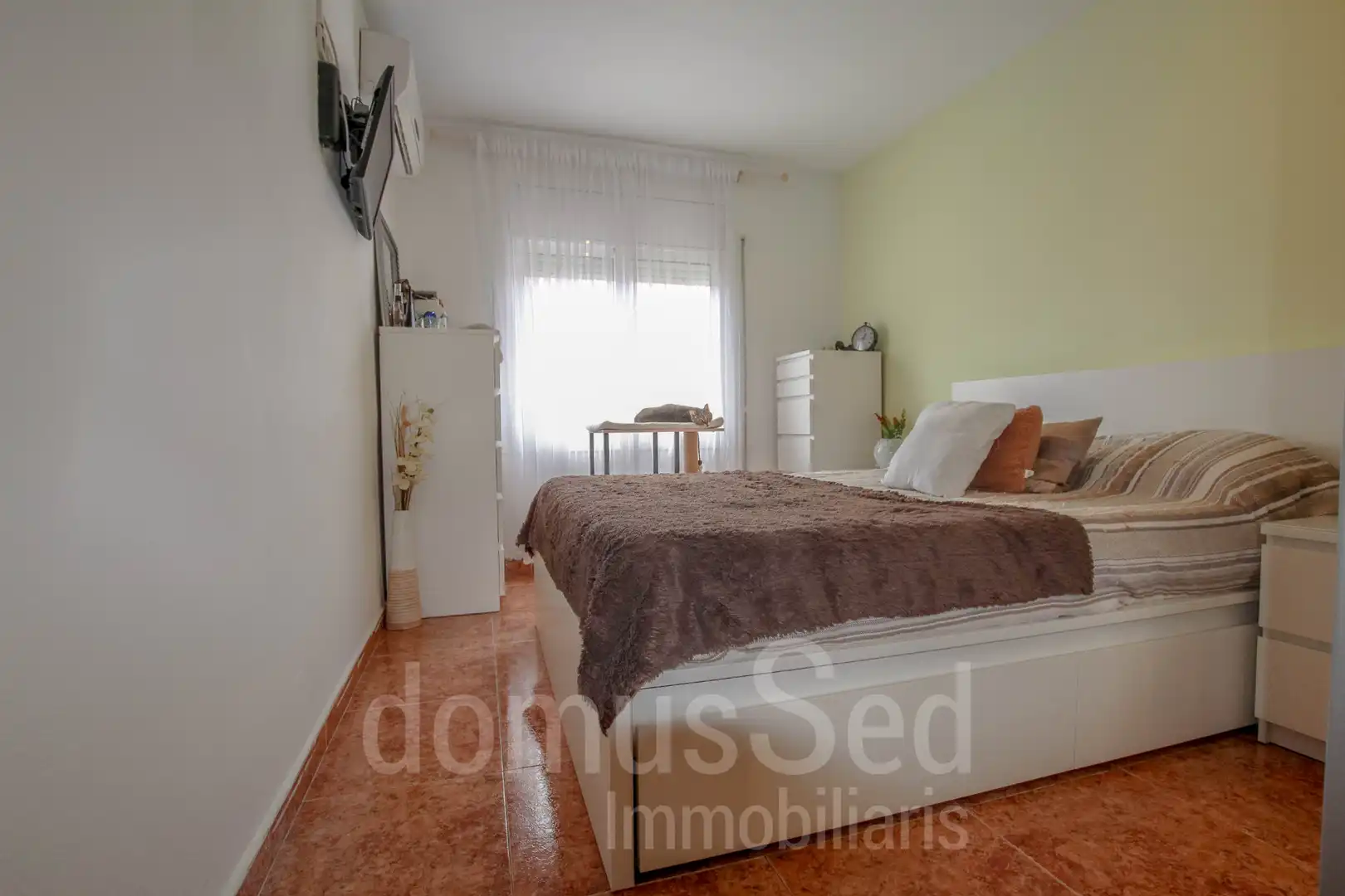 Bedroom of Flat for rent in El Masnou  with Air Conditioner, Heating and Terrace