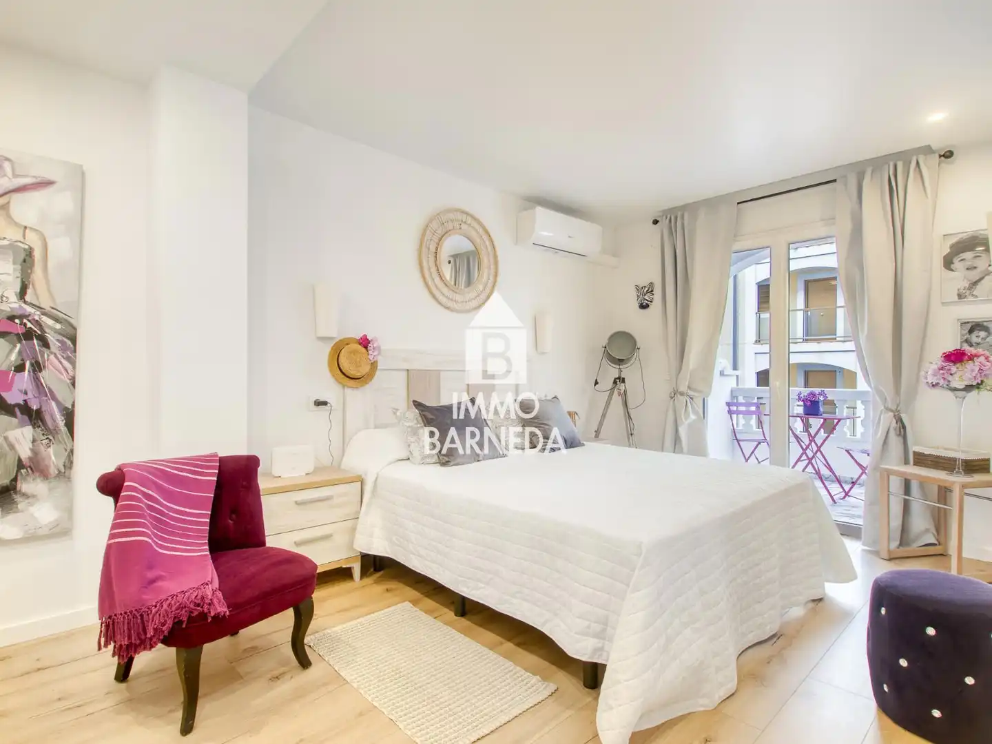 Schlafzimmer von Wohnung zum Verkauf in Empuriabrava mit Klimaanlage, Heizung und Terrasse