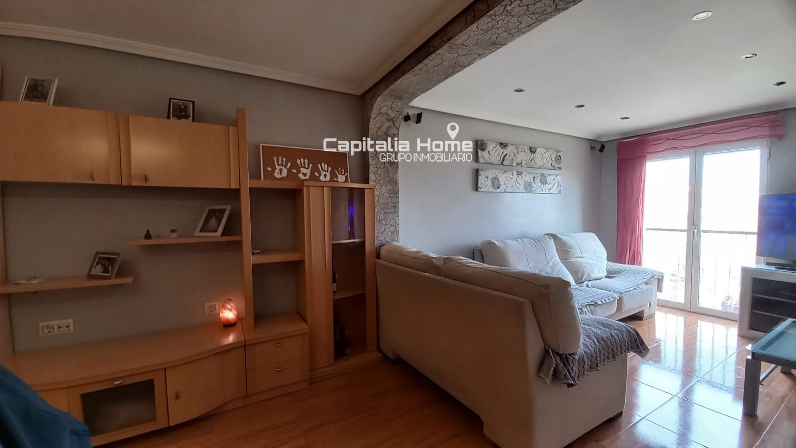 Living room of Flat for sale in Alcoy / Alcoi  with Heating, Terrace and Furnished