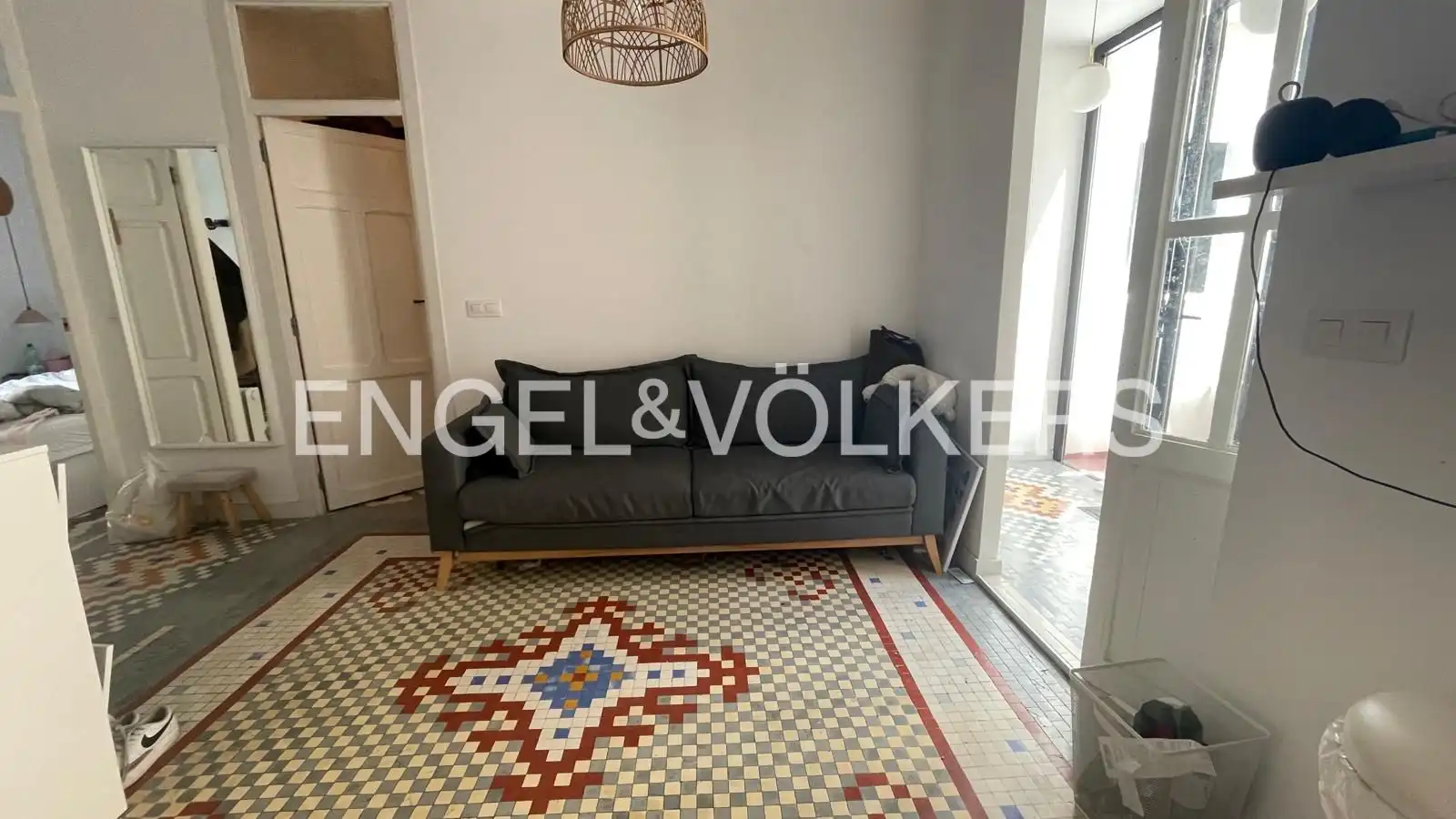 Wohnzimmer von Wohnung zur Miete in Valencia mit Heizung, Terrasse und Balkon
