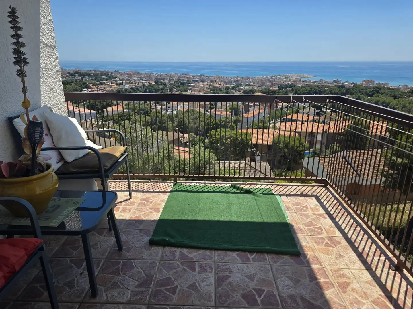 Balcony of Flat for rent in Calafell  with Heating and Swimming Pool