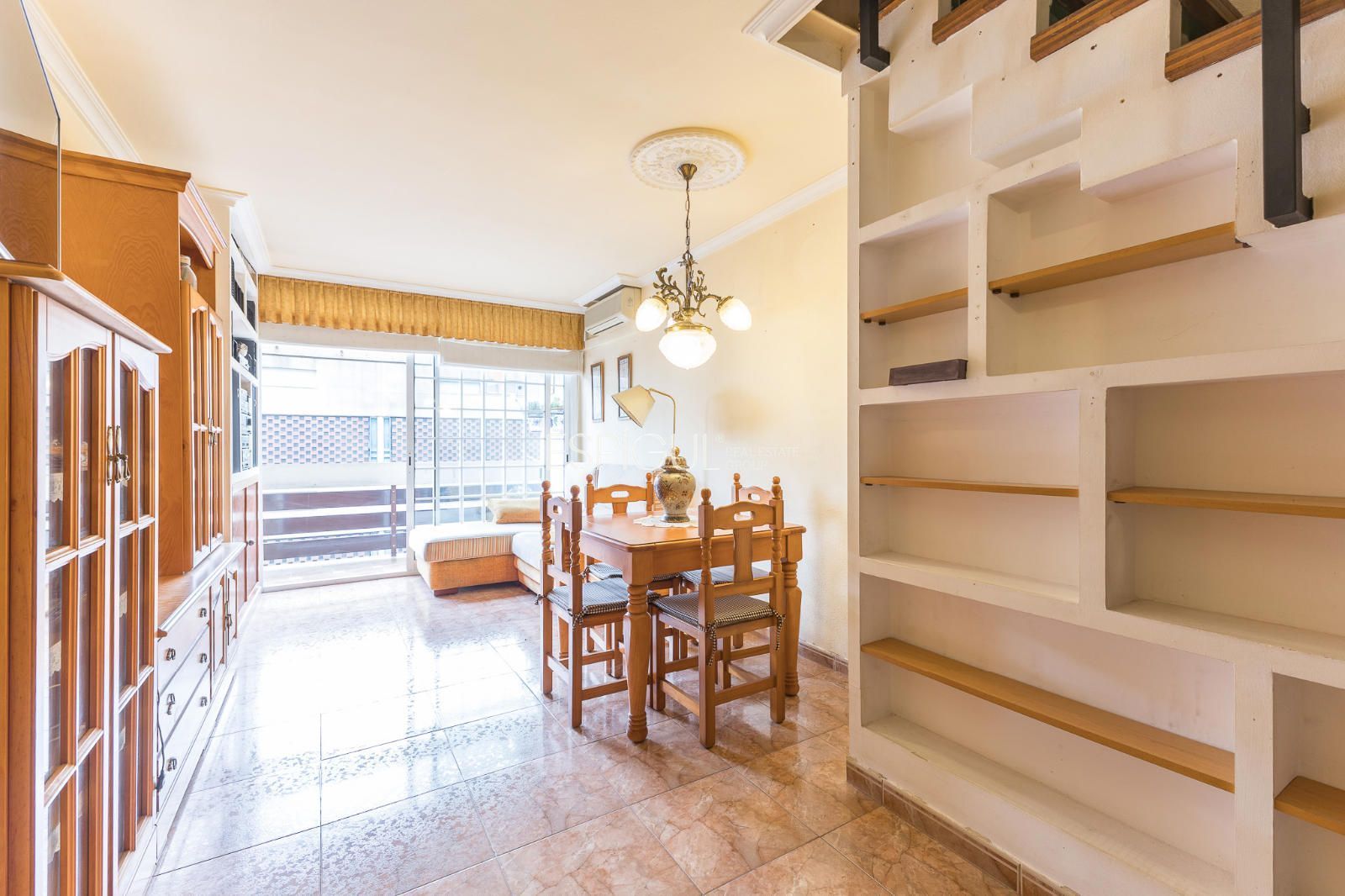 Dining room of Attic for sale in  Barcelona Capital  with Air Conditioner, Heating and Terrace