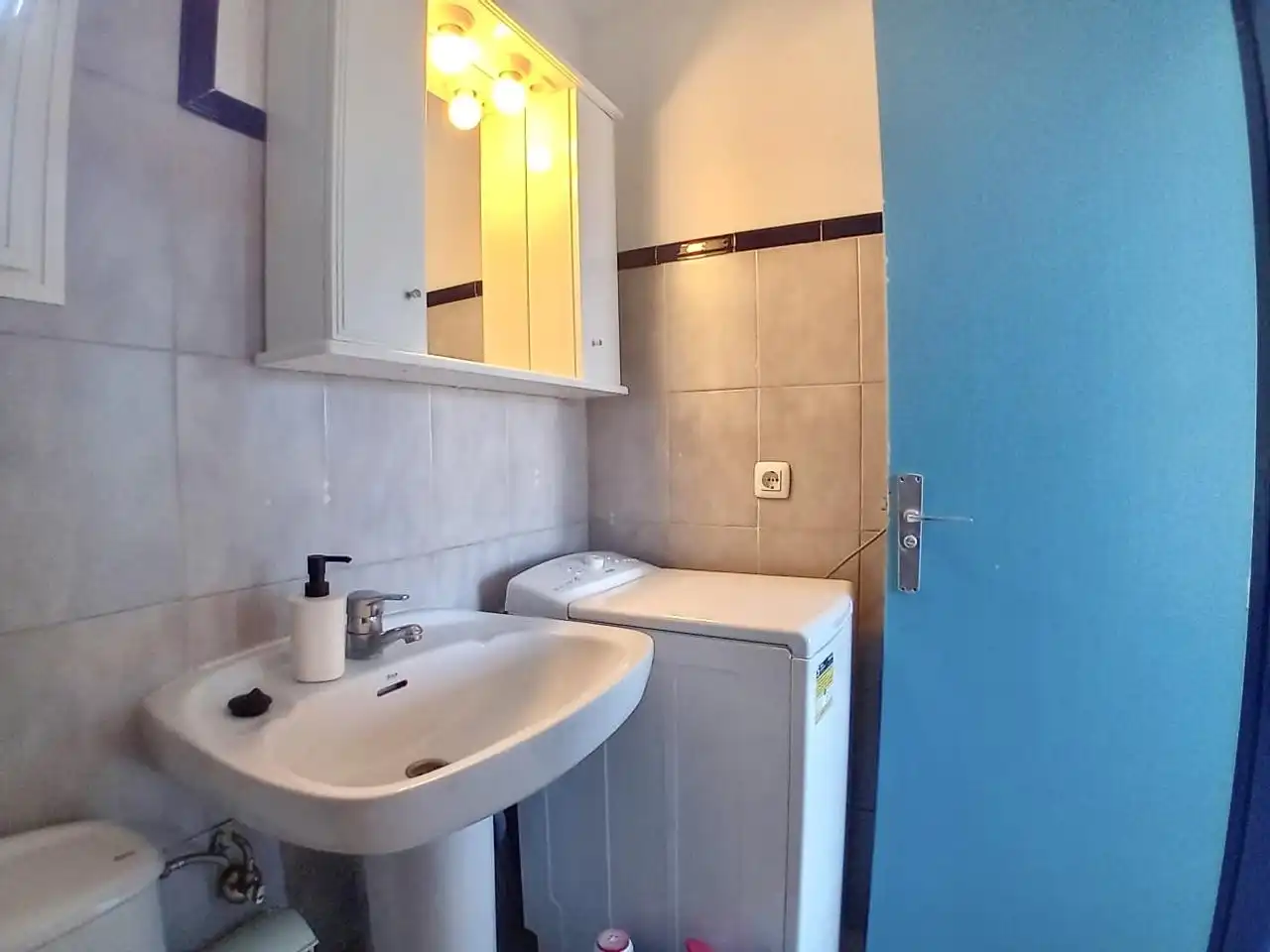 Badezimmer von Maisonette zur Miete in San Bartolomé de Tirajana mit Klimaanlage, Privatgarten und Terrasse