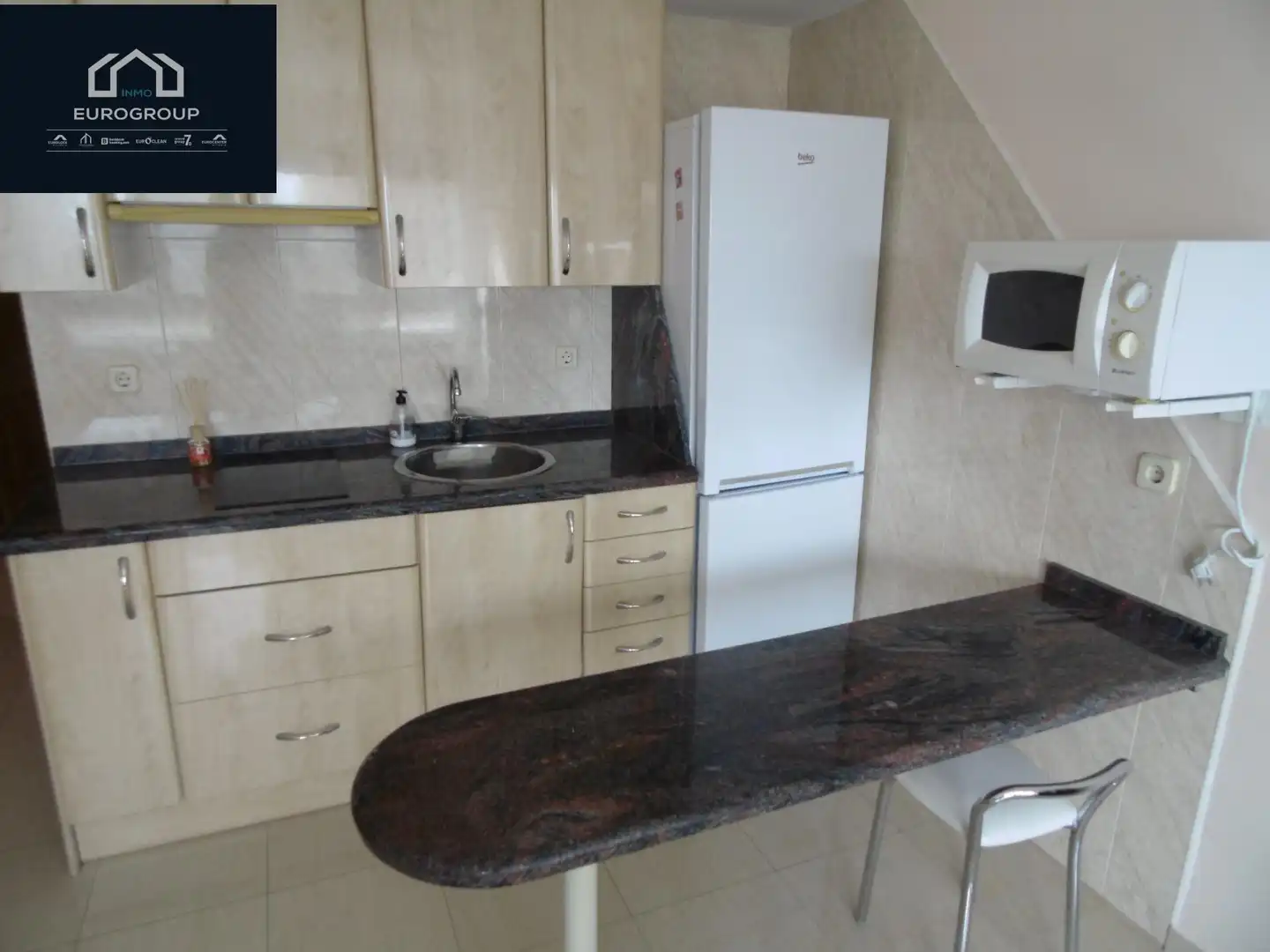 Küche von Wohnungen zur Miete in Benidorm mit Privatgarten, Möbliert und Gemeinschaftspool